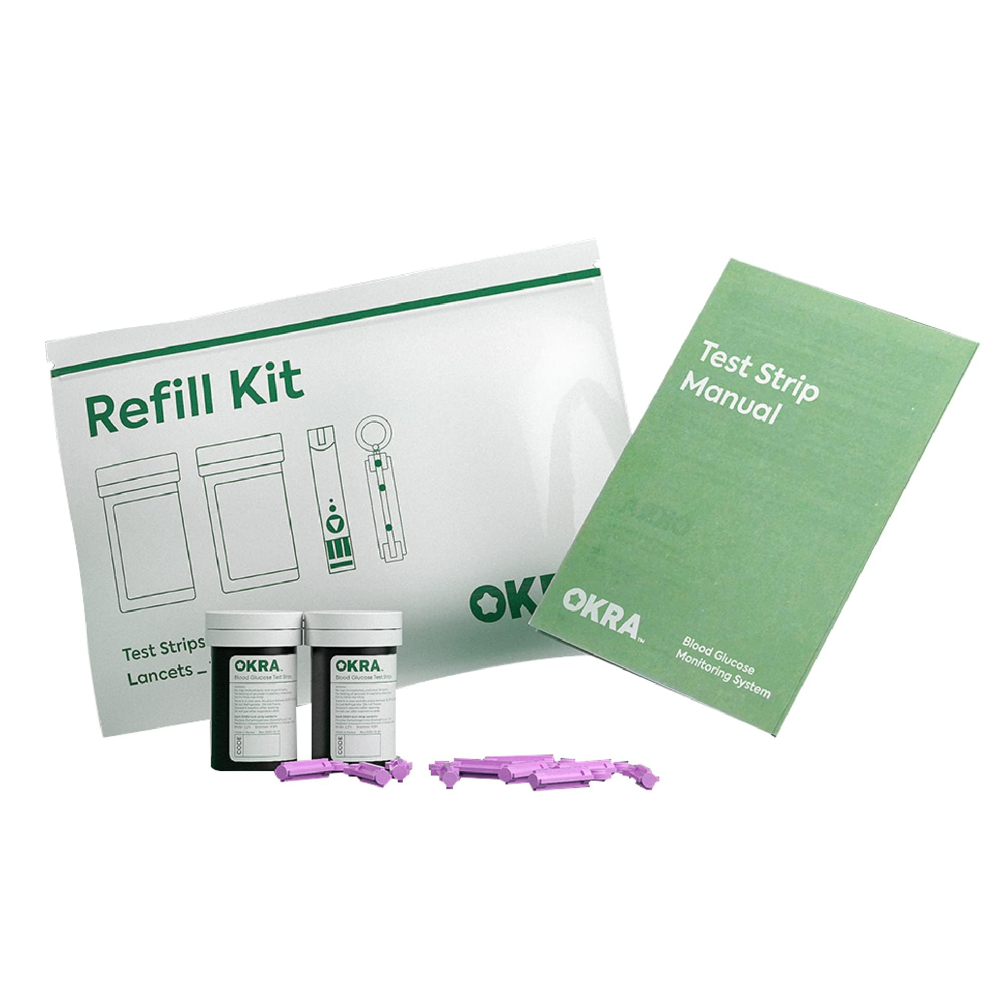 OKRA Pro Blood Glucose Test Strips 100 Count