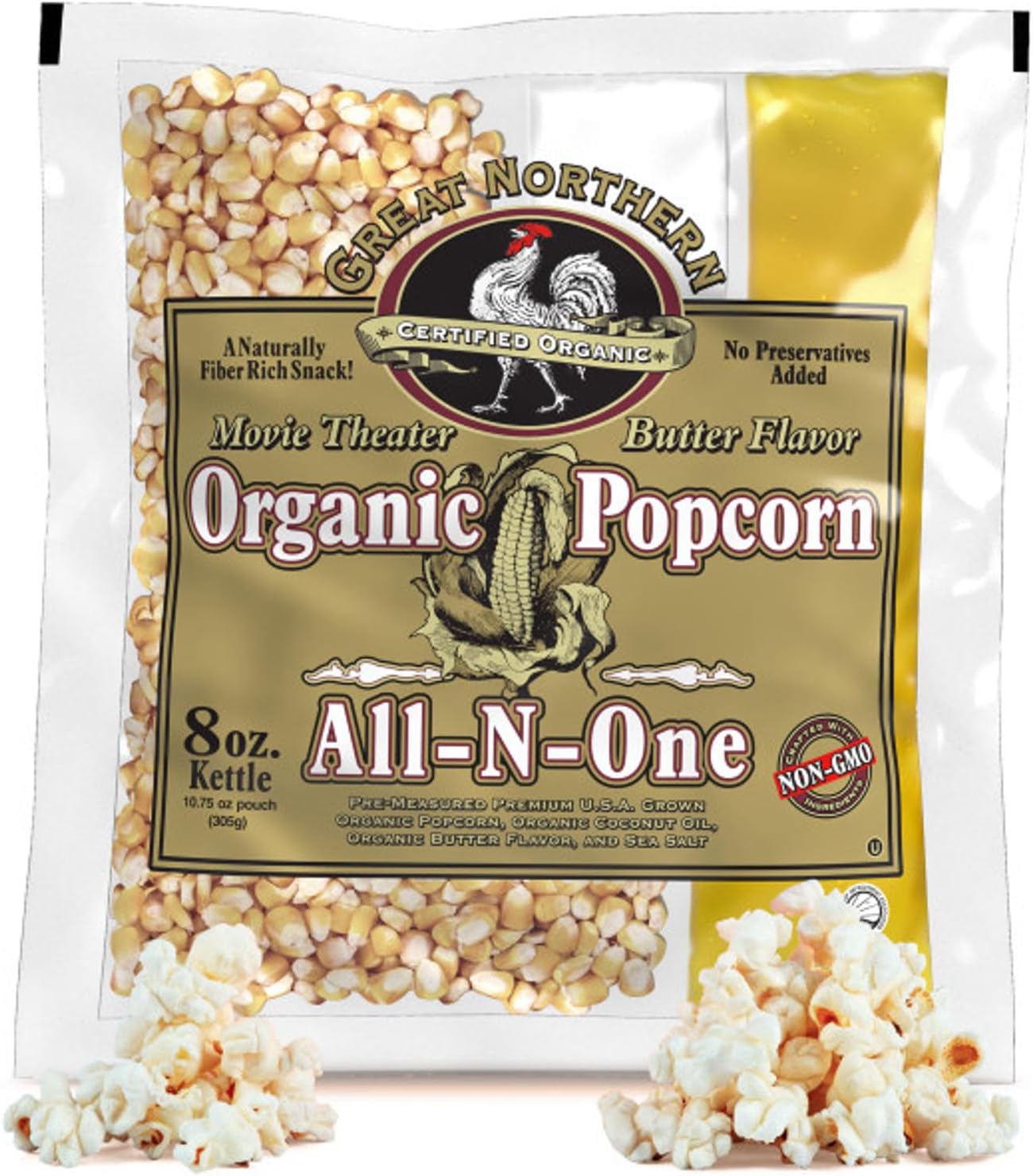 Great Northern  organic popcorn