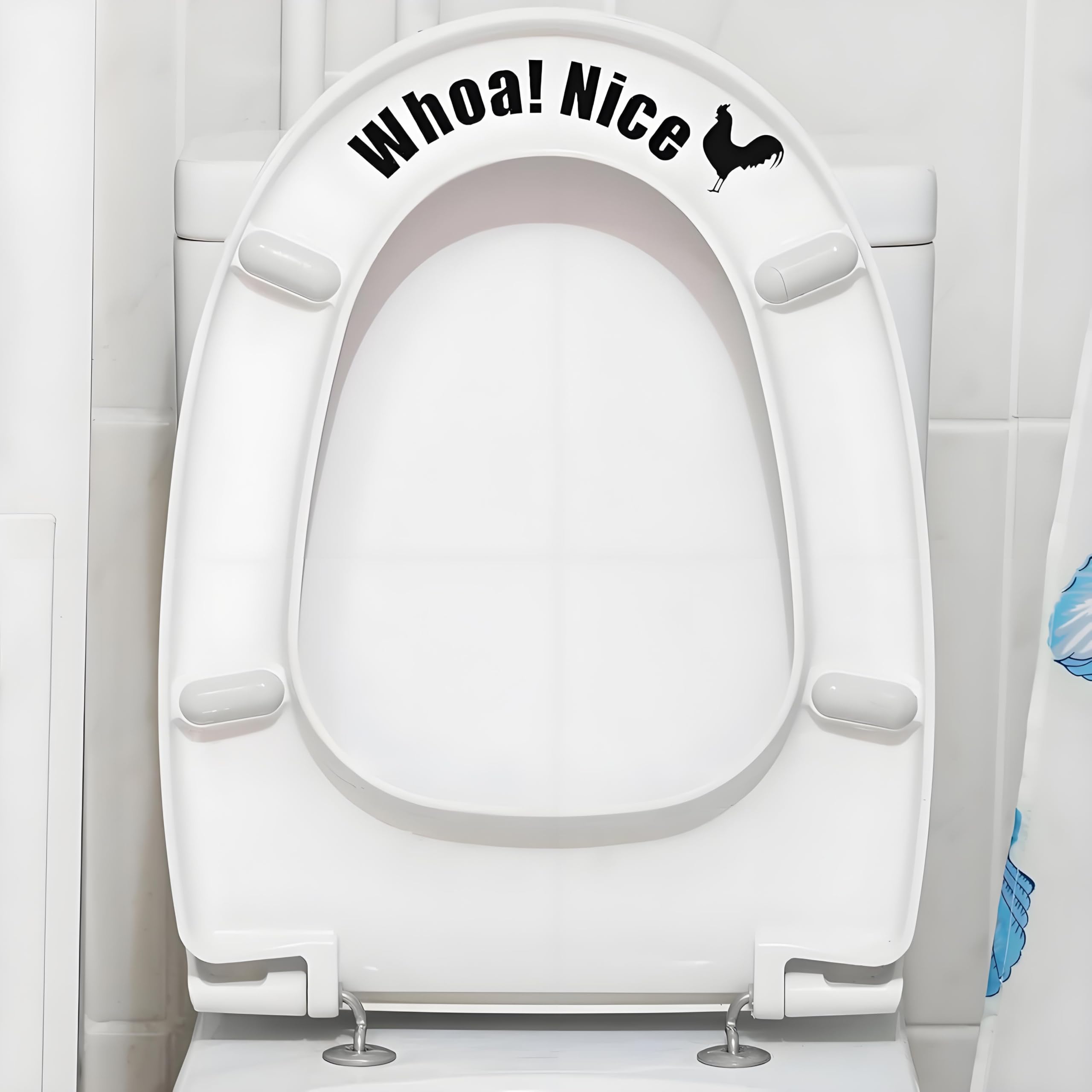 Humorous Nice Toilet Sticker Decal Funny Quotes