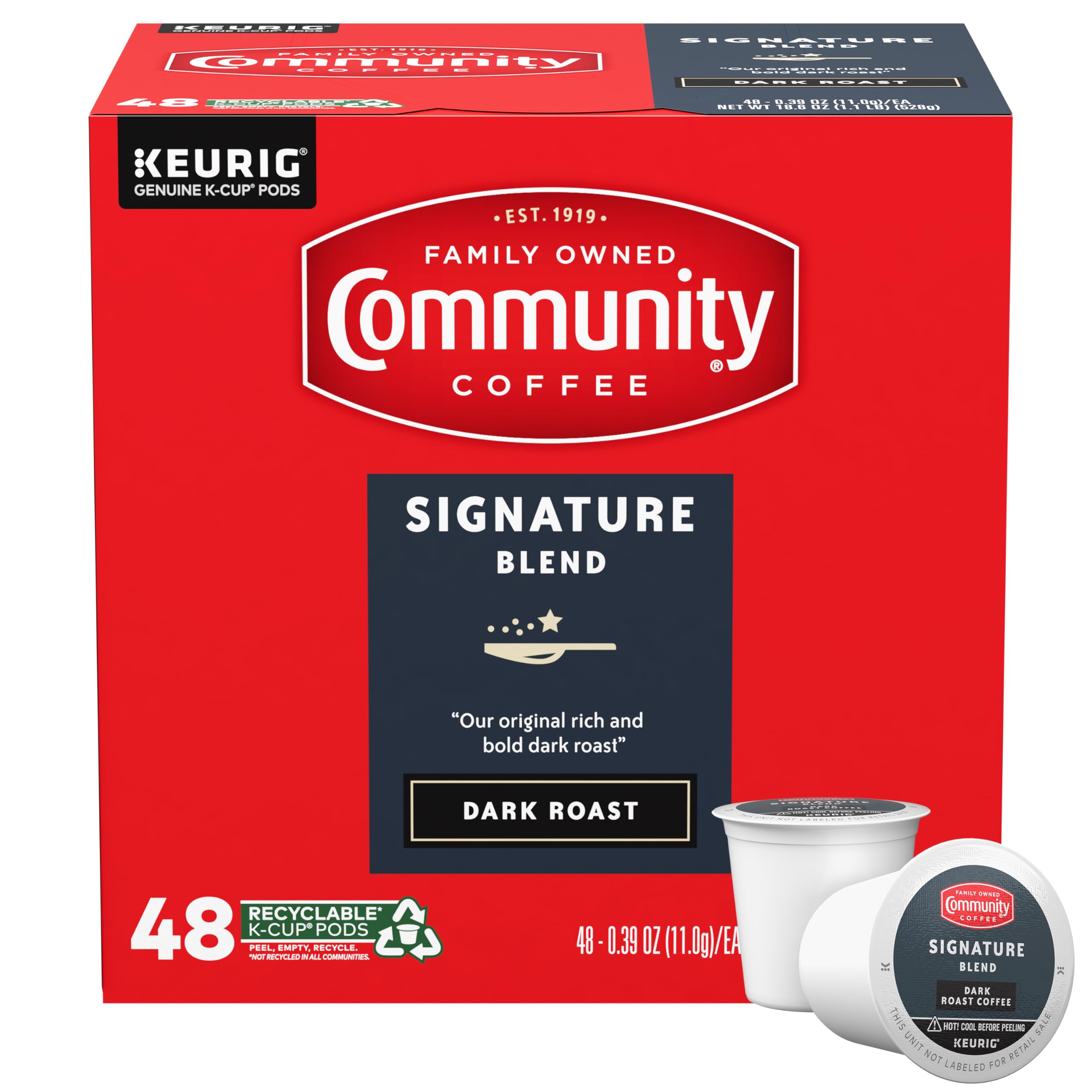 Community Signature Dark Roast Pods 48 Count