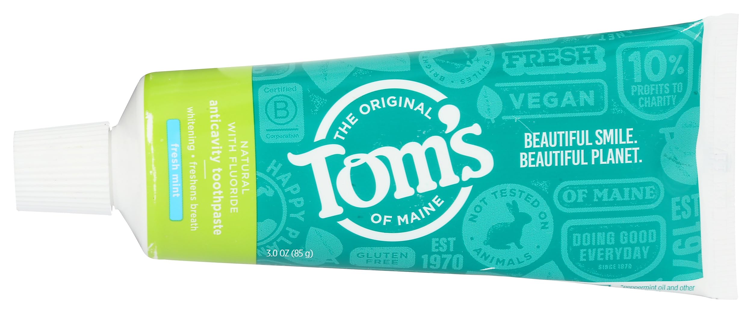Tom's of Maine Travel Size Fresh Mint Toothpaste 3oz