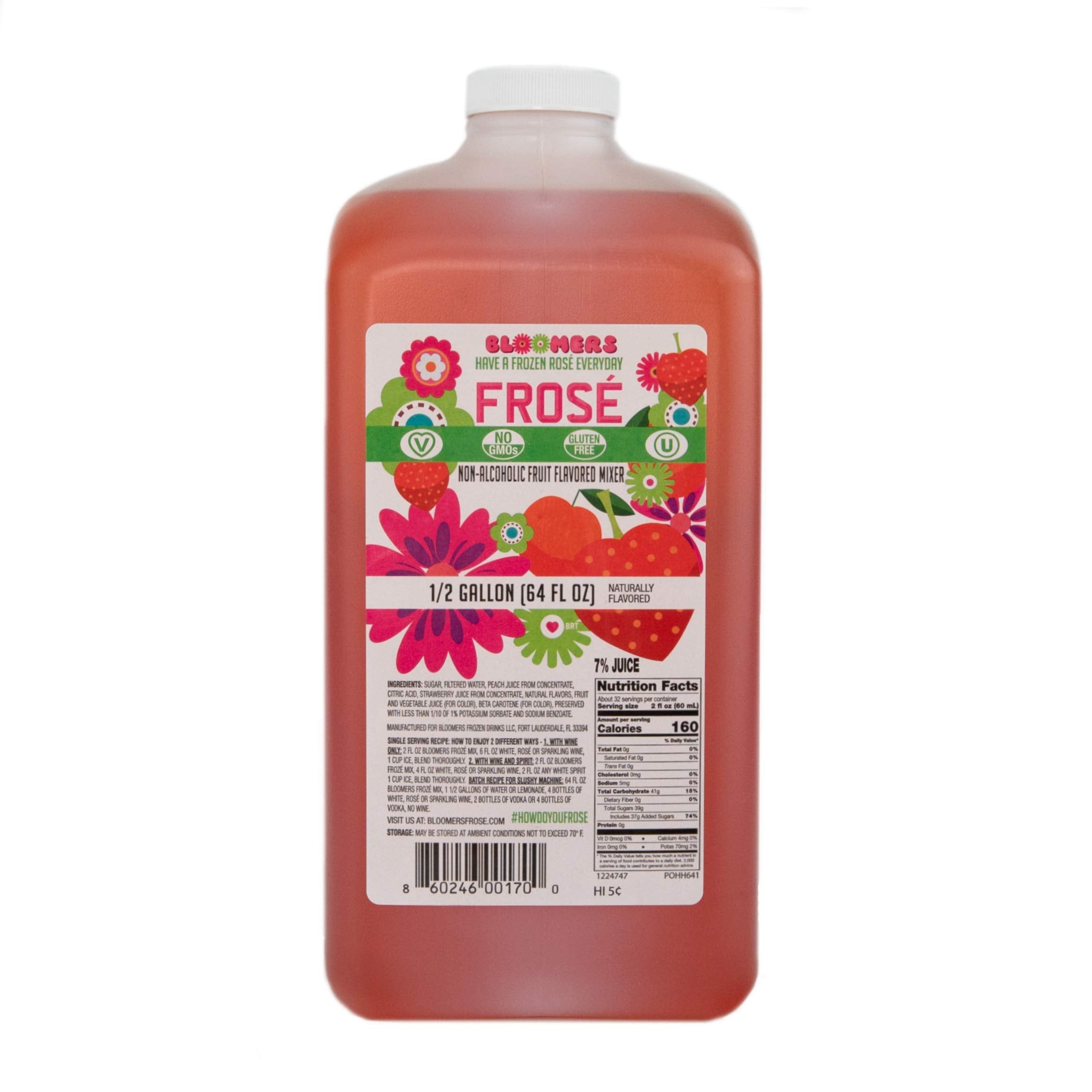 Bloomers Frose Drink Mix Regular Bottle 64oz