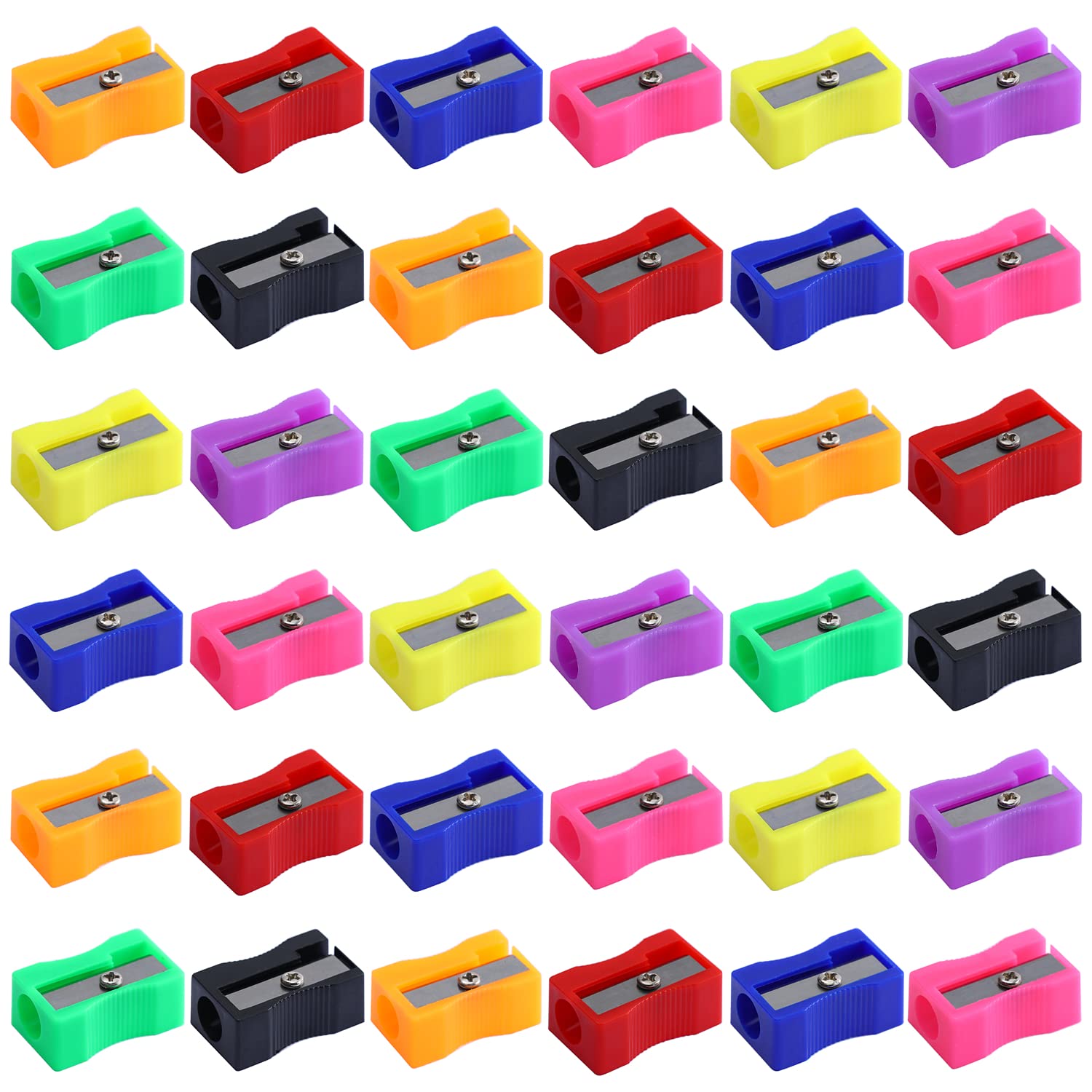XYW Mini Pencil Sharpeners Bulk 150-Pack Colorful