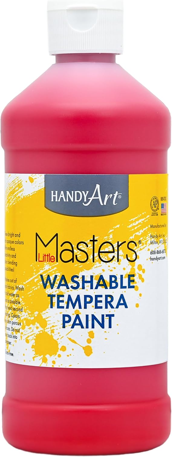 HandyArt Little Masters Tempera Red Paint 16oz