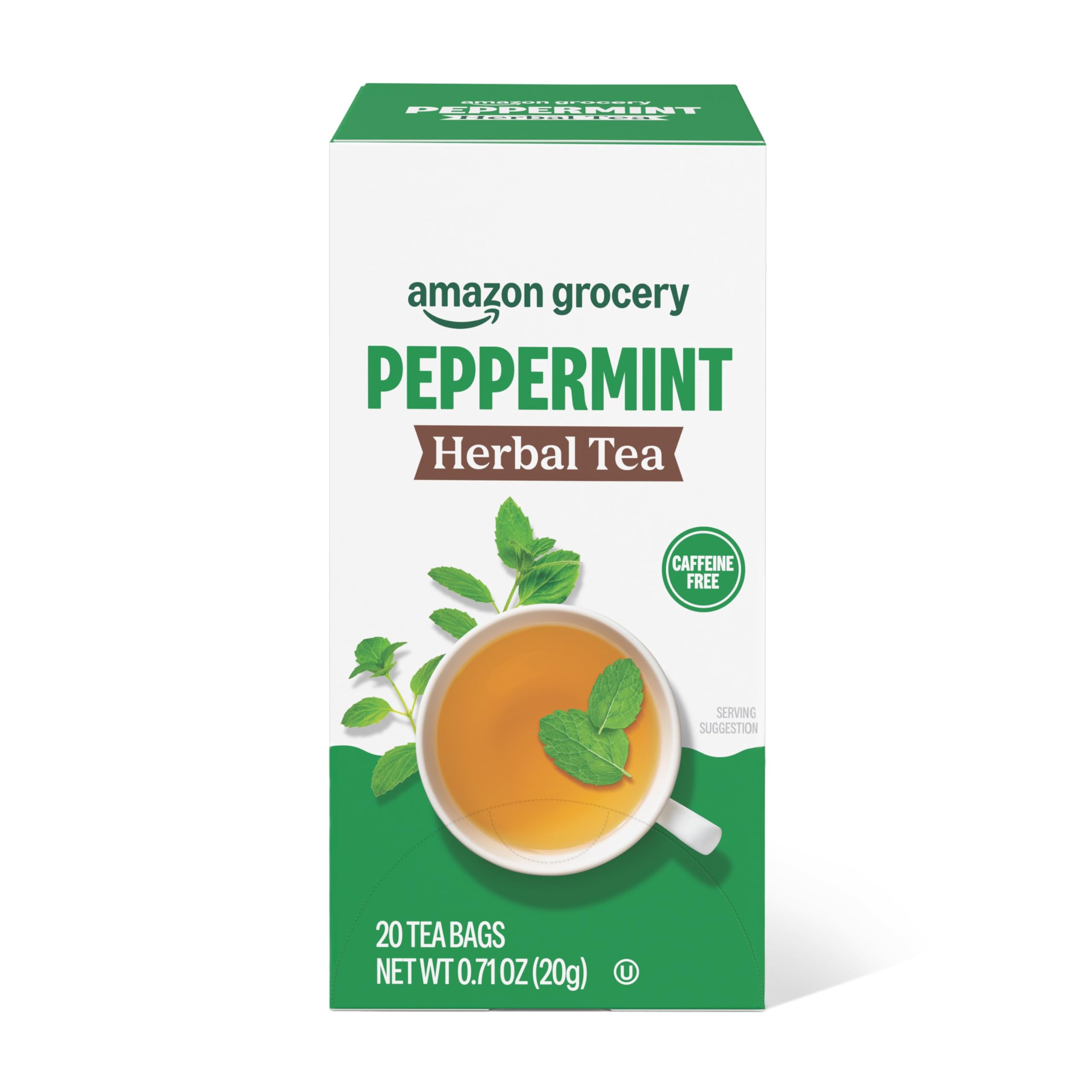 Amazon Grocery Peppermint Herbal Tea 20 Bags