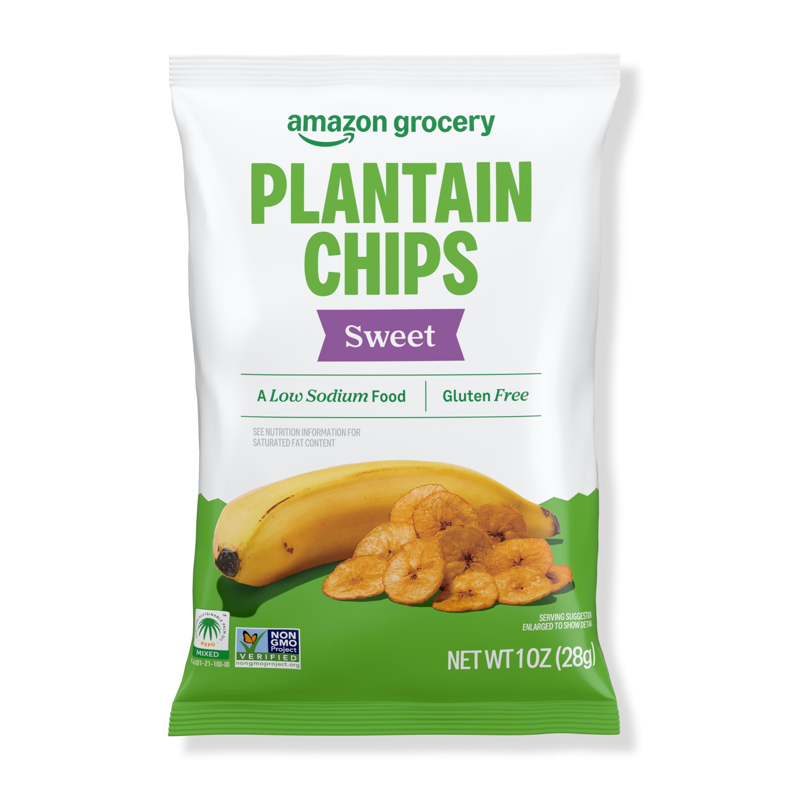 Amazon Grocery Sweet Plantain Chips Bags 1oz 36 Count