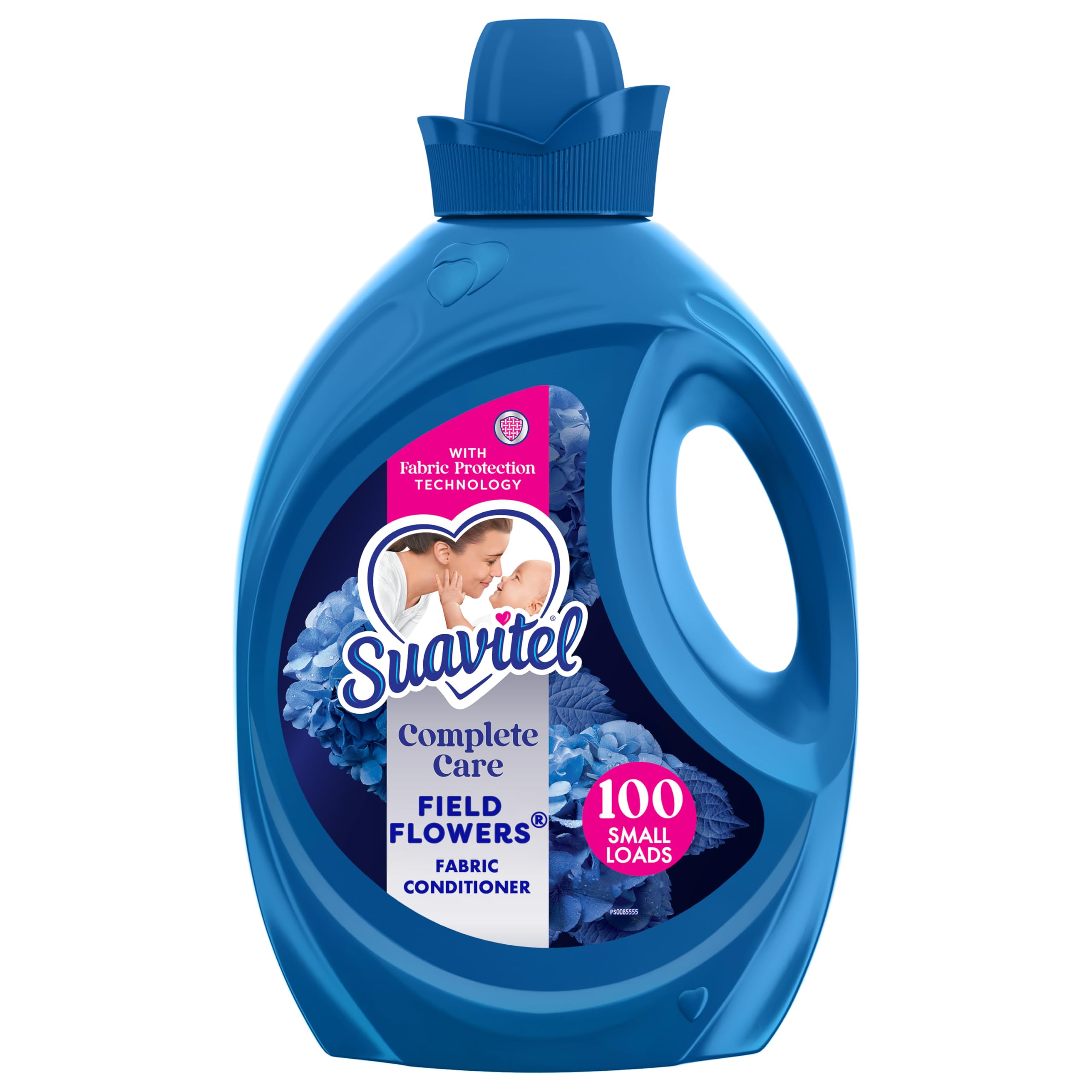 Suavitel Complete Liquid Fabric Softener, Fabric Conditioner, HE Compatible, 100 Small Loads, Field Flowers Scent, 100 fl oz Bottle