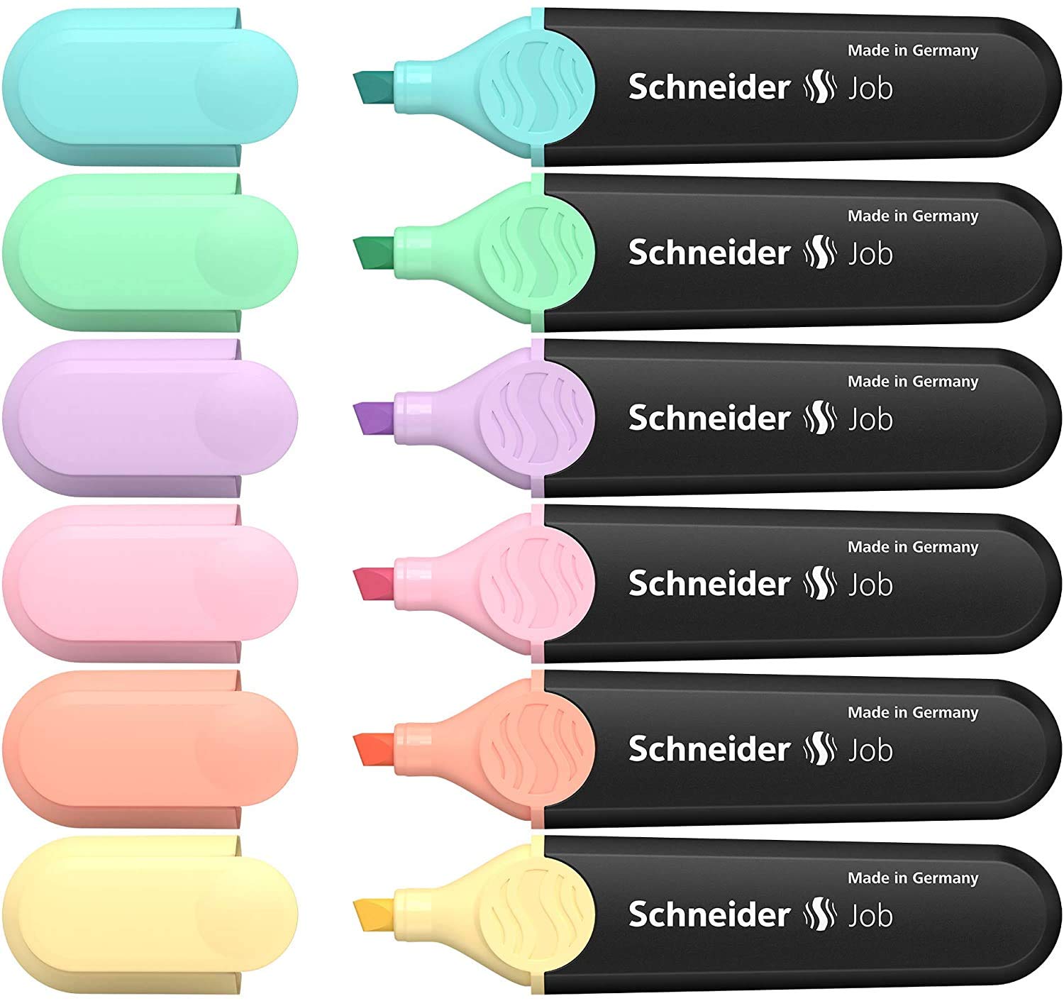 SCHNEIDER Job Pastel Highlighters Case 6-Pack