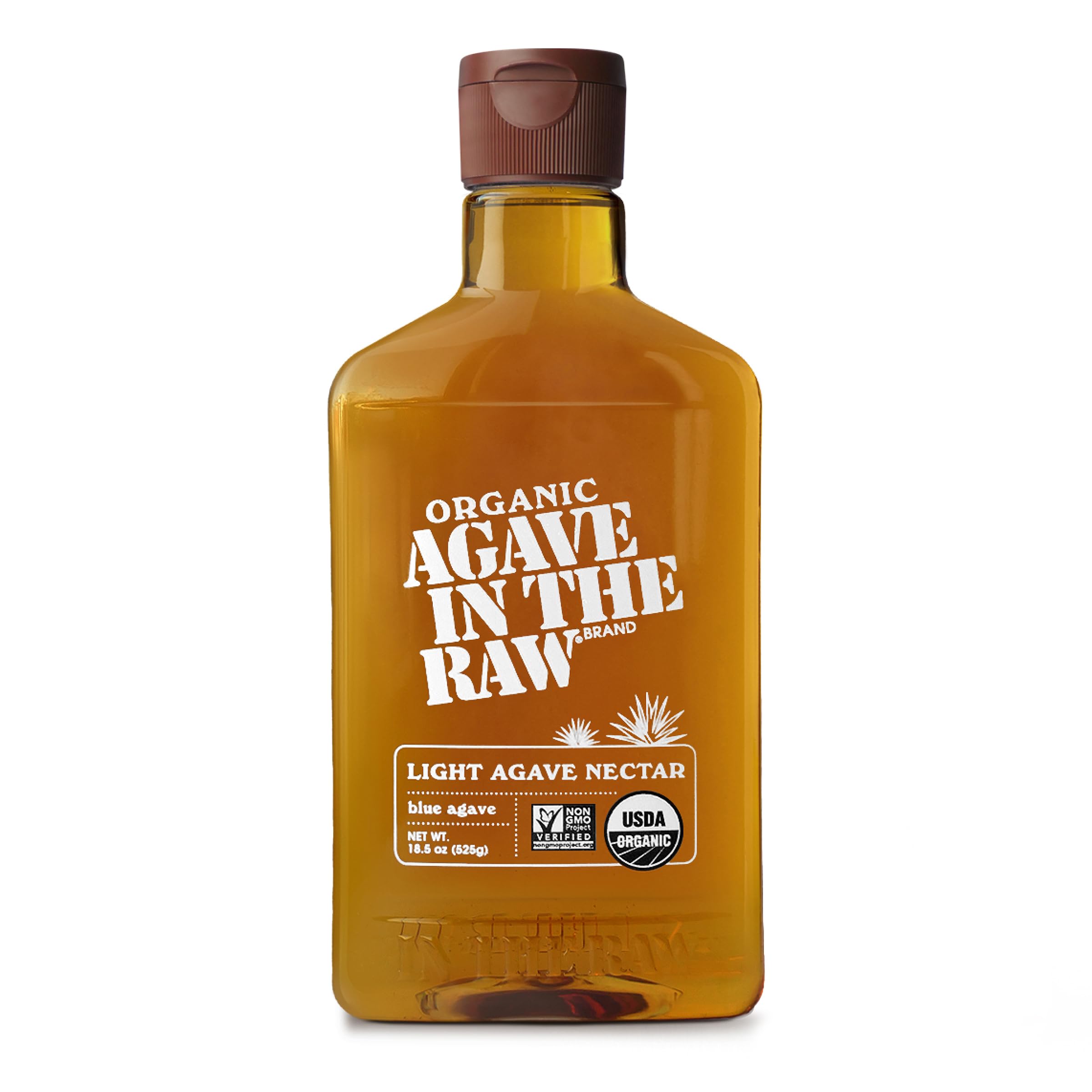 Agave In The Raw Organic Light Agave Nectar, 18.5 oz | Made With Organic Blue Agave From Mexico, USDA Organic, Non-GMO Project Verified, Kosher Vegan and Low Glycemic Index