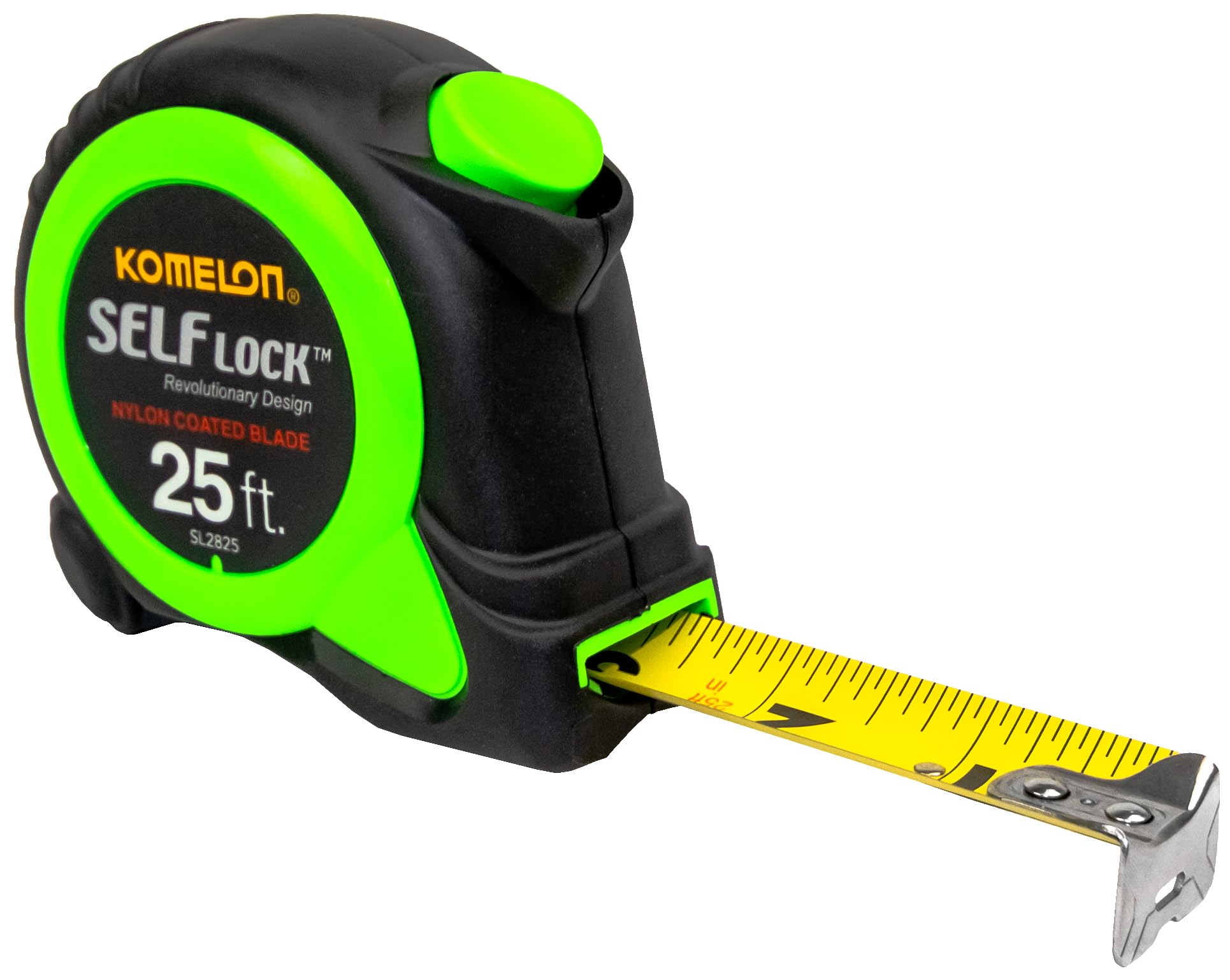 Komelon Self Lock Power Tape Measure 25ft