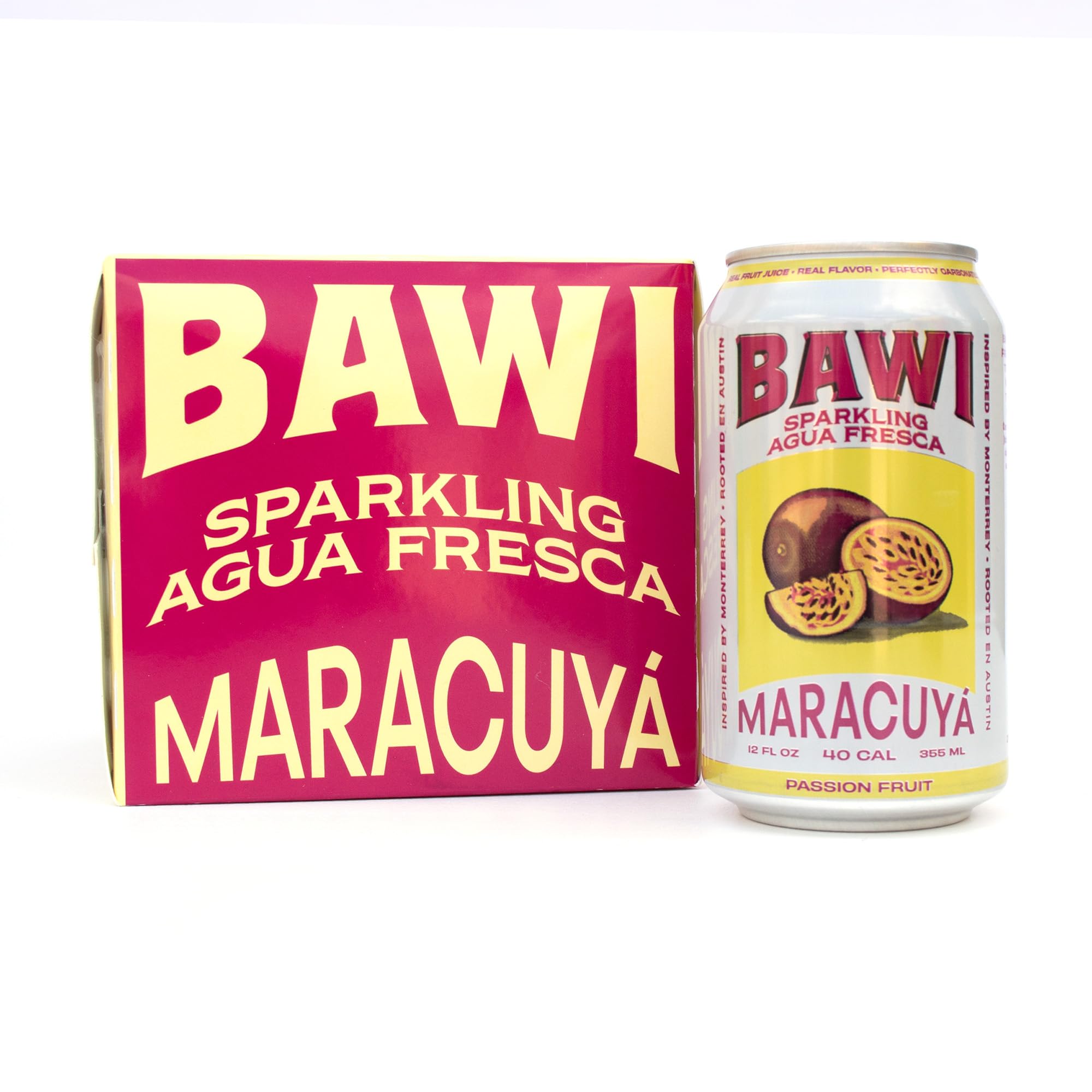 Bawi Passion Fruit Sparkling Agua Fresca 4-Count