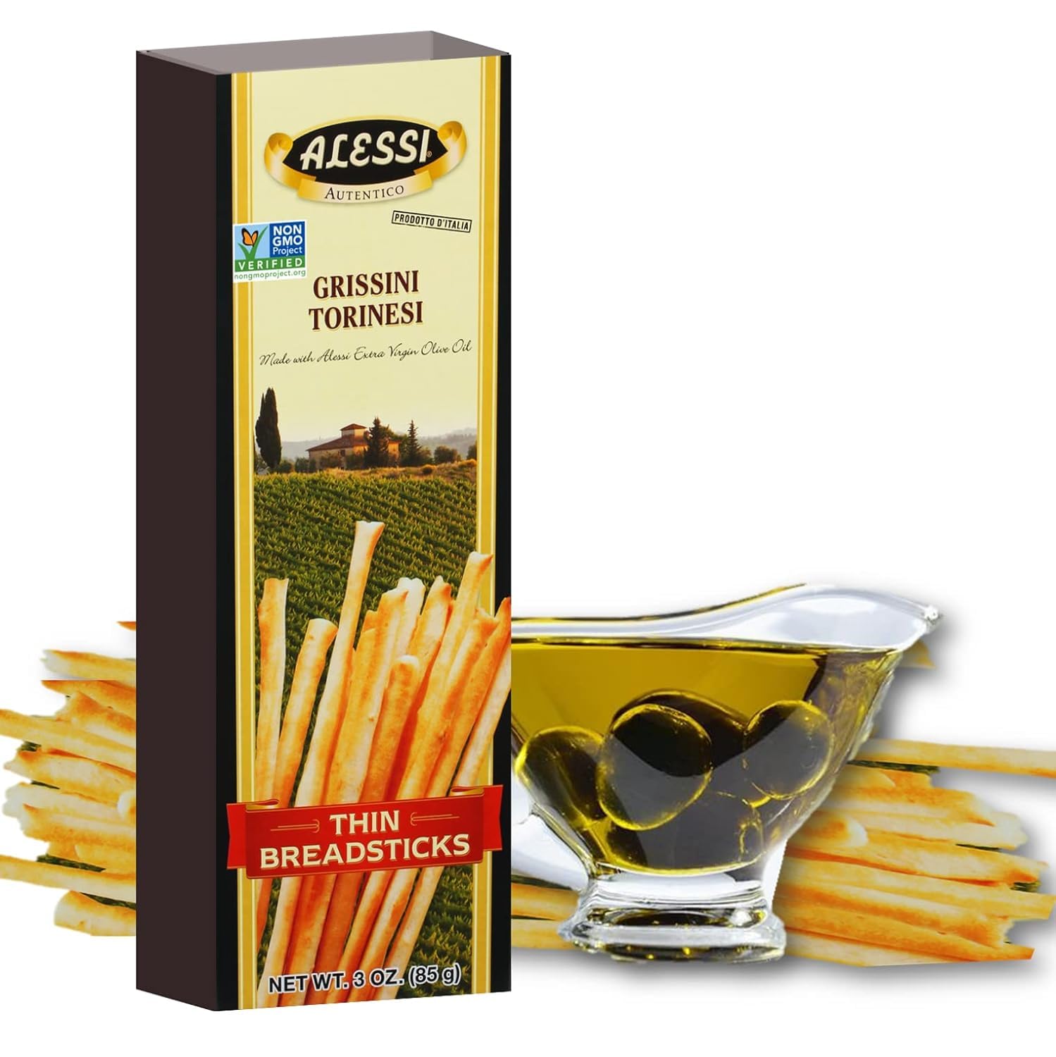 Alessi Thin Breadsticks Italian 3oz