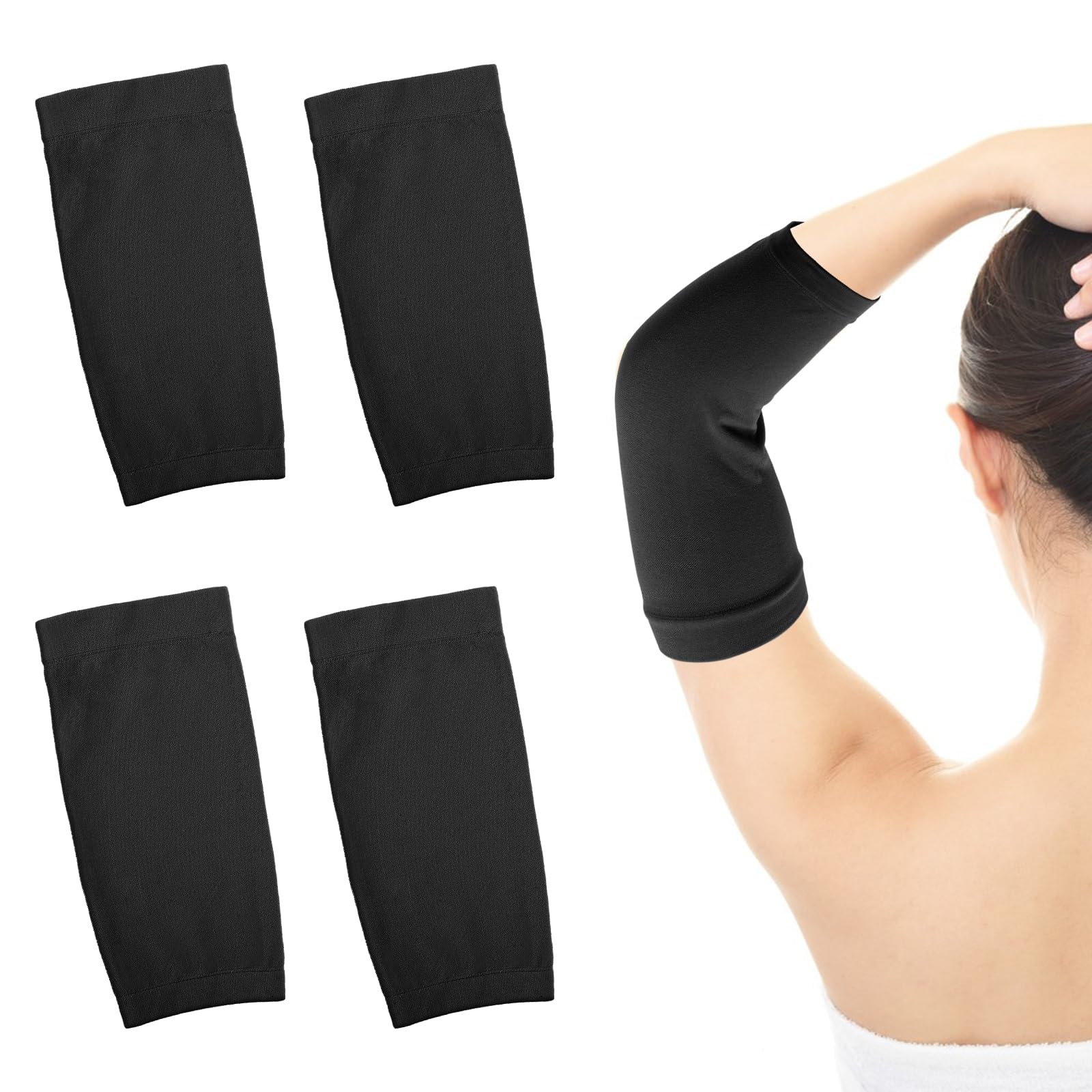 2-Pair Black Tattoo Cover Sleeves