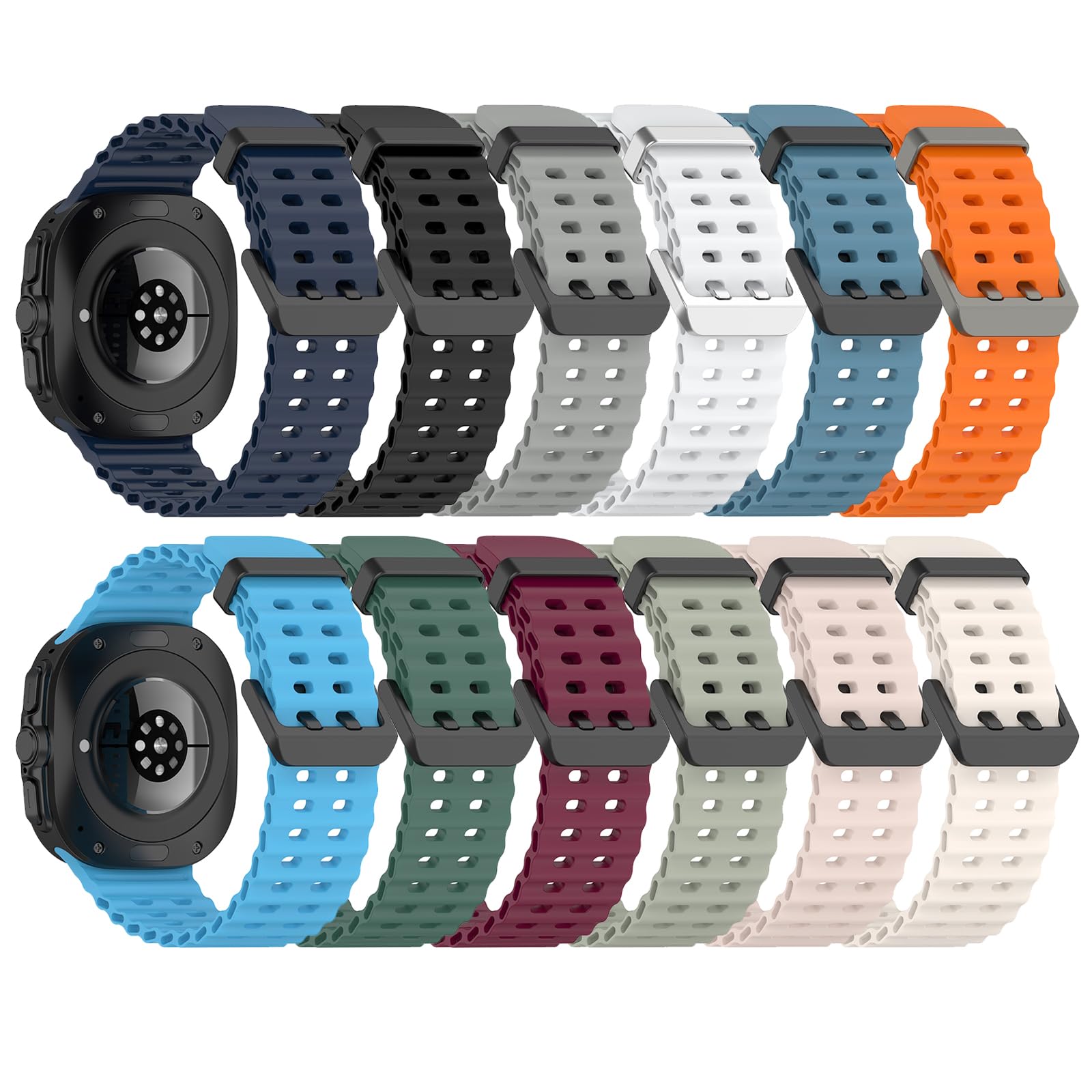 Generic Samsung Galaxy Watch Ultra 47mm Bands 12-Pack