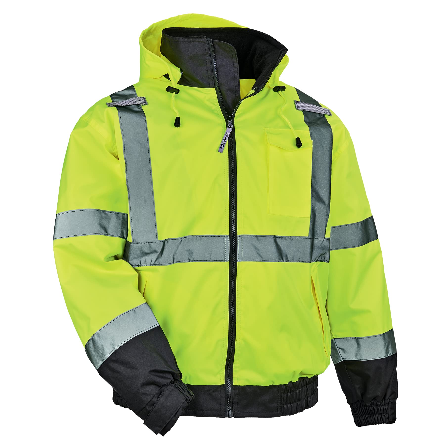 Ergodyne Hi-Vis Winter Bomber Jacket Lime Large
