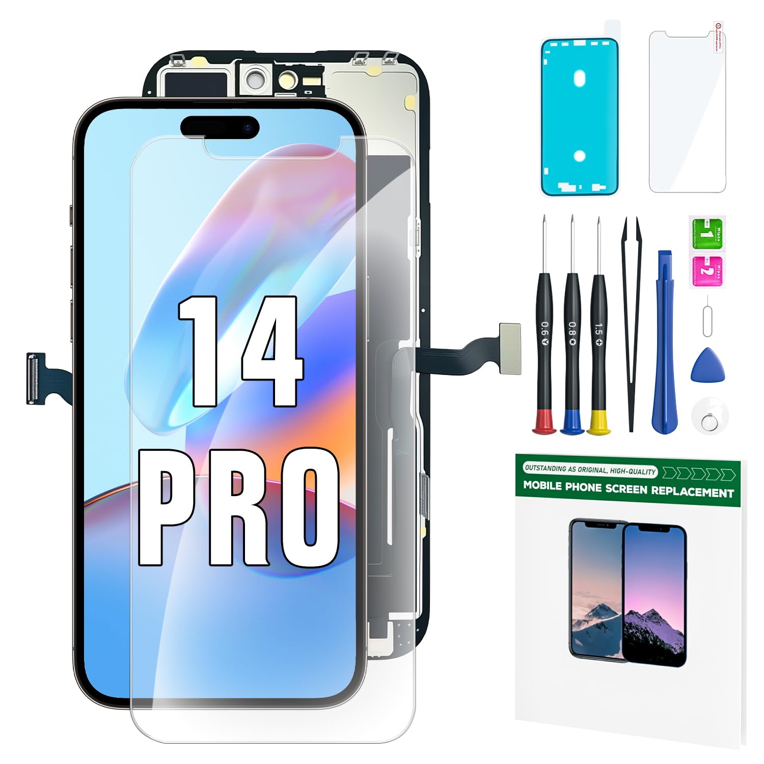 FFtopu iPhone 14 Pro LCD Screen Replacement Kit