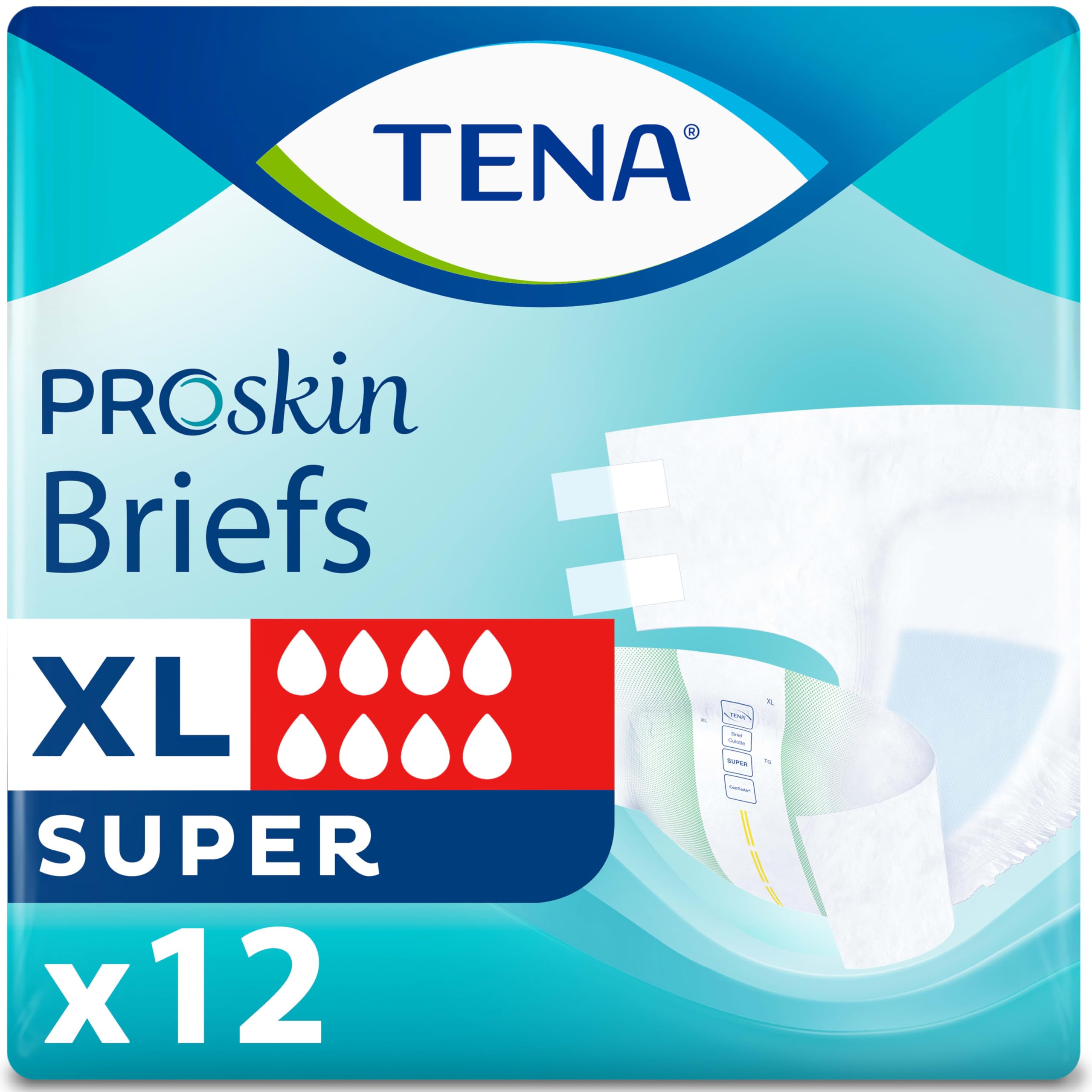 TENA ProSkin Maximum Absorbency Adult Diapers X-Large 12ct