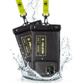 Pelican 2 Pack Marine Waterproof Phone Pouch (Regular) -Black/Hi-Vis Yellow