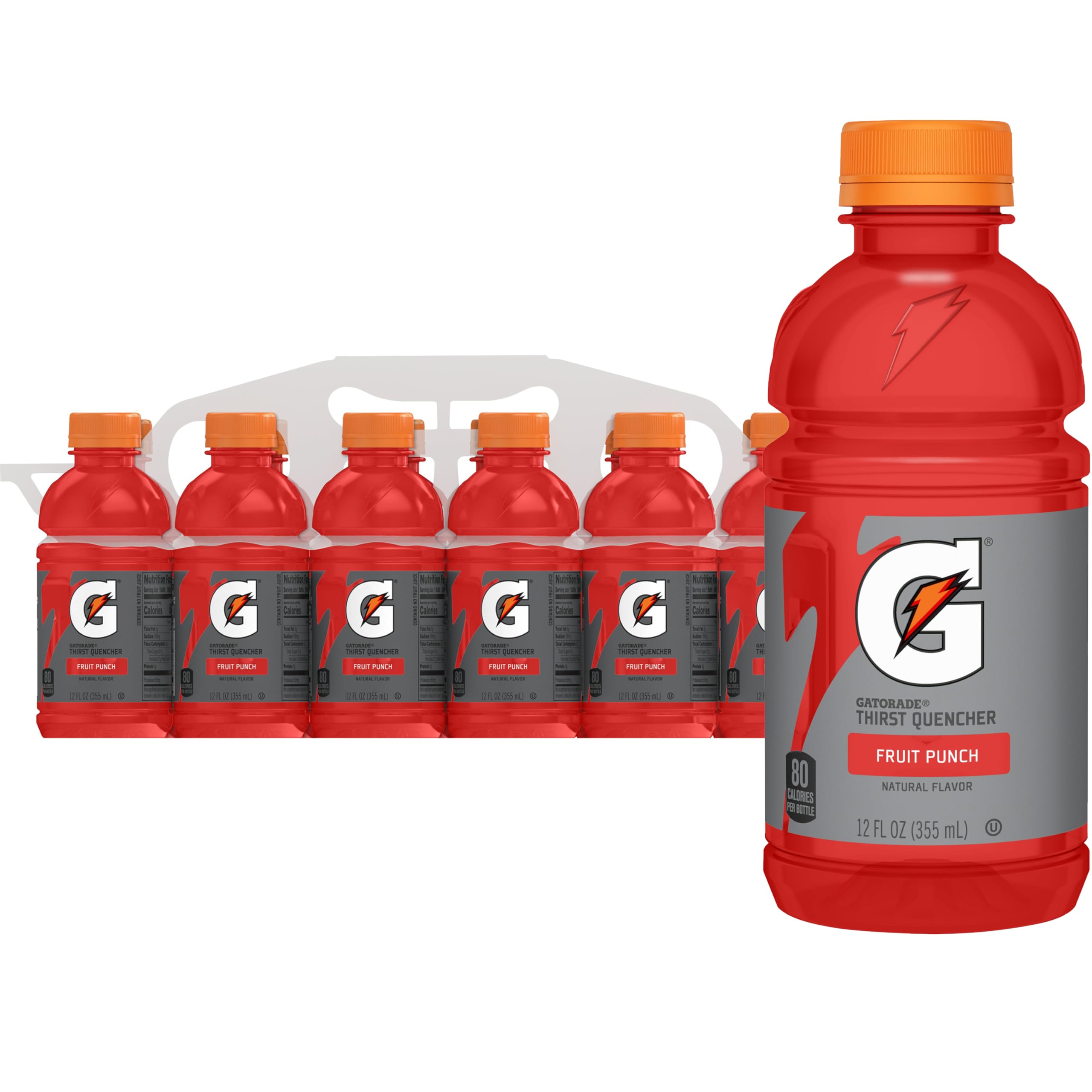 Gatorade Thirst Quencher,Fruit Punch, 12 Fl Oz (Pack of 12)