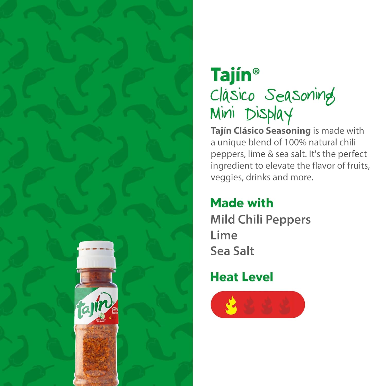 Tajin Clásico Seasoning, Authentic Mexican Chili Lime Spice Blend for Fruit, Snacks, Tacos, and Cocktails, Zesty Flavor