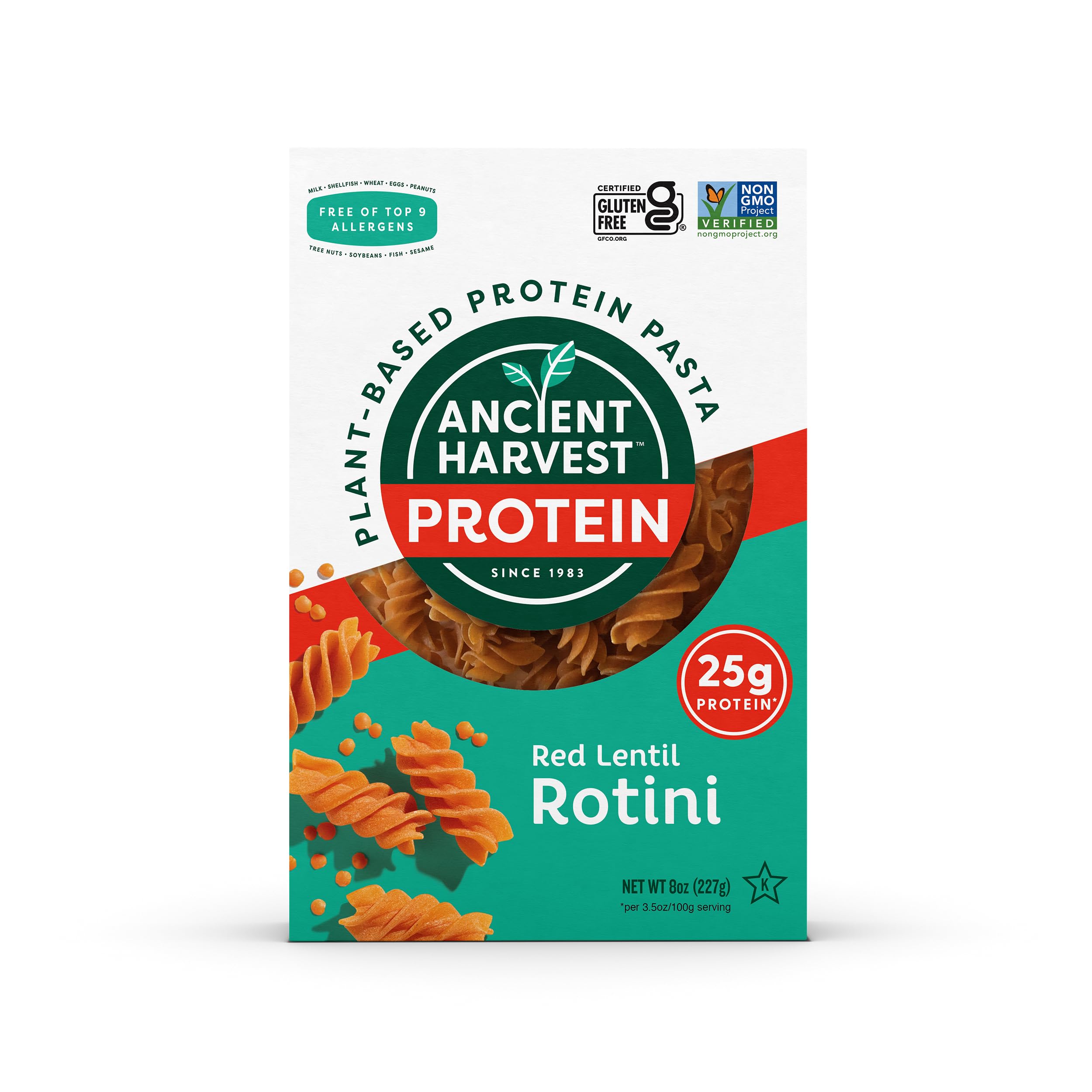 Ancient Harvest Red Lentil Quinoa Rotini 8oz 6 Pack