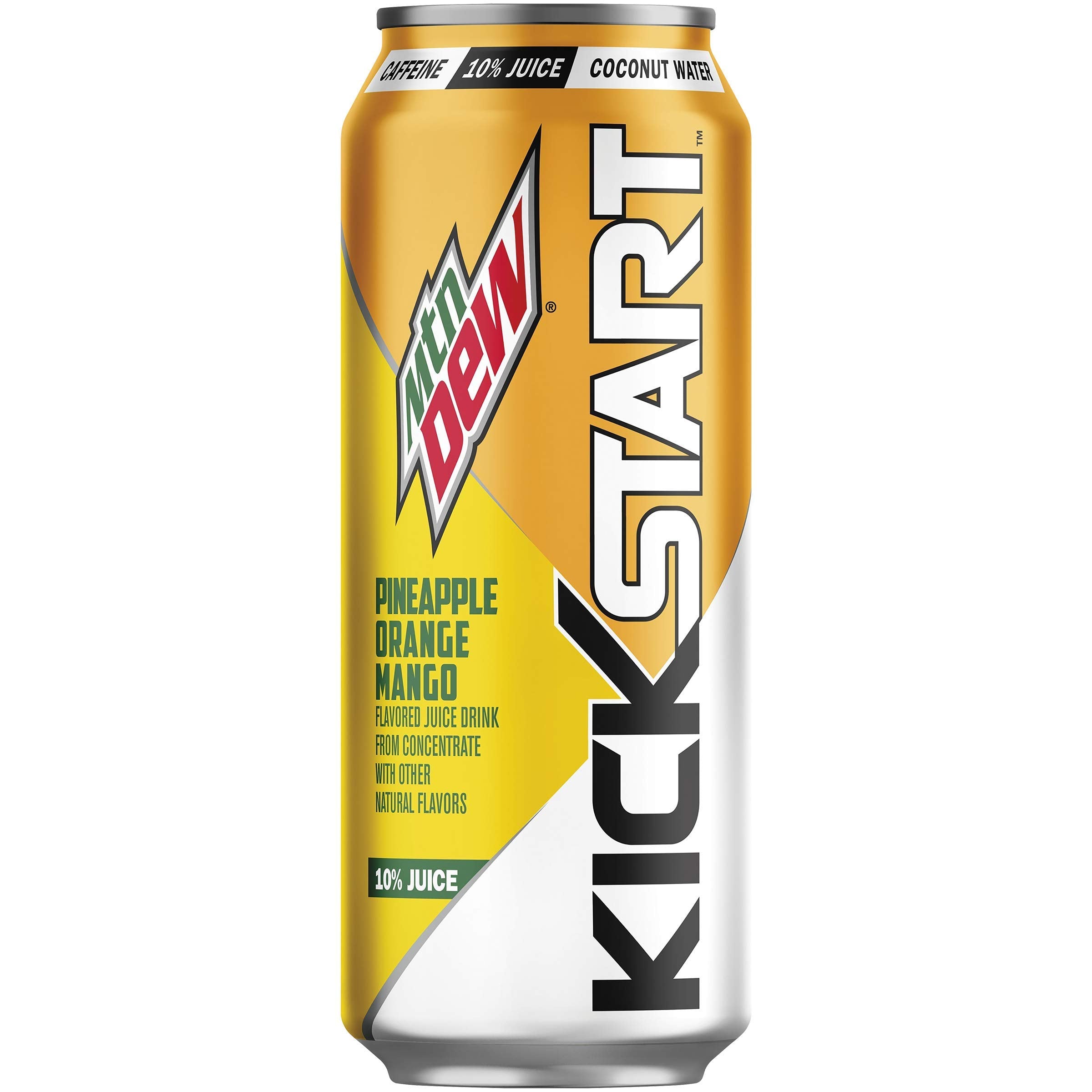 Mountain Dew Kickstart , Pineapple Orange Mango, 16 Fl Oz
