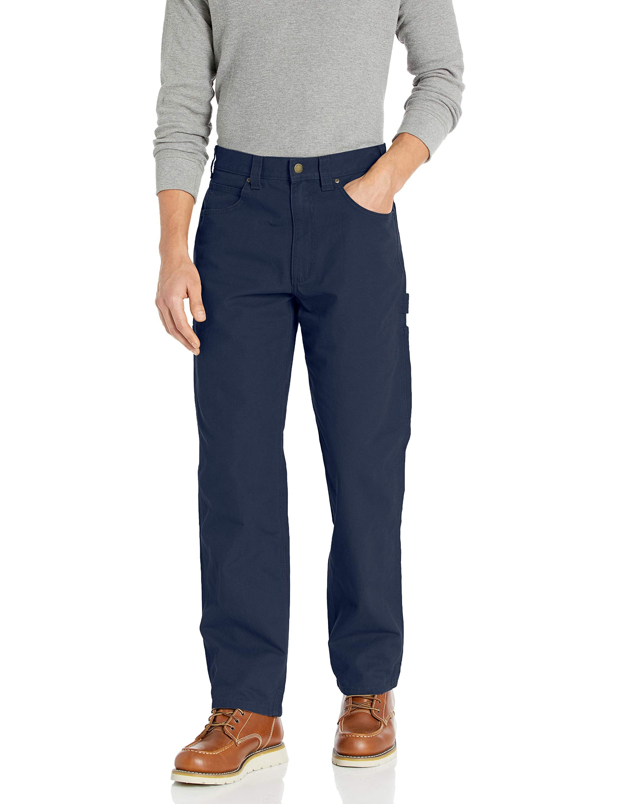 Amazon Essentials Men's Relaxed-Fit Carpenter Pants Navy 29x34