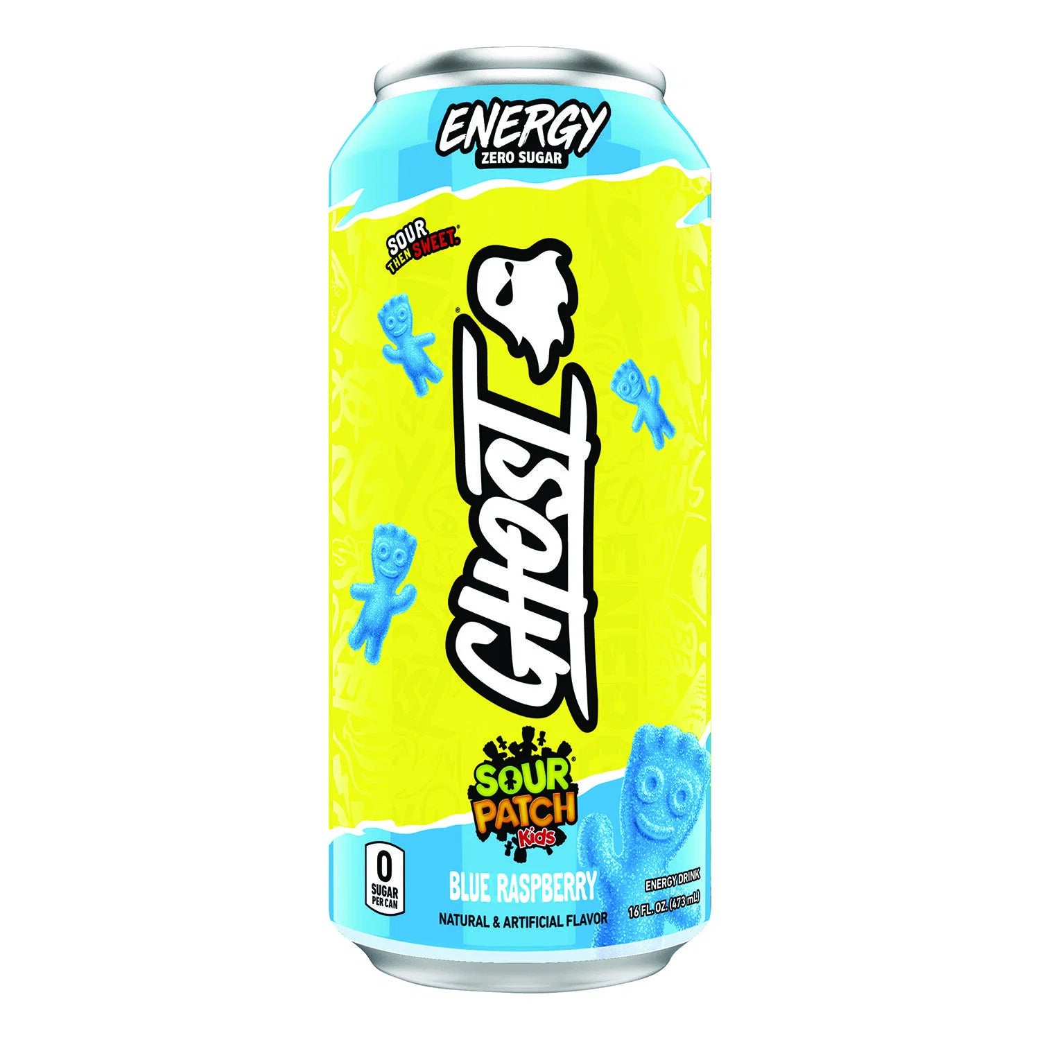 Ghost Energy Drink SOUR PATCH KIDS BLUE RASPBERRY