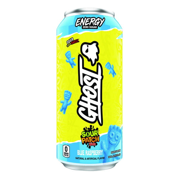 Ghost Energy Drink SOUR PATCH KIDS BLUE RASPBERRY