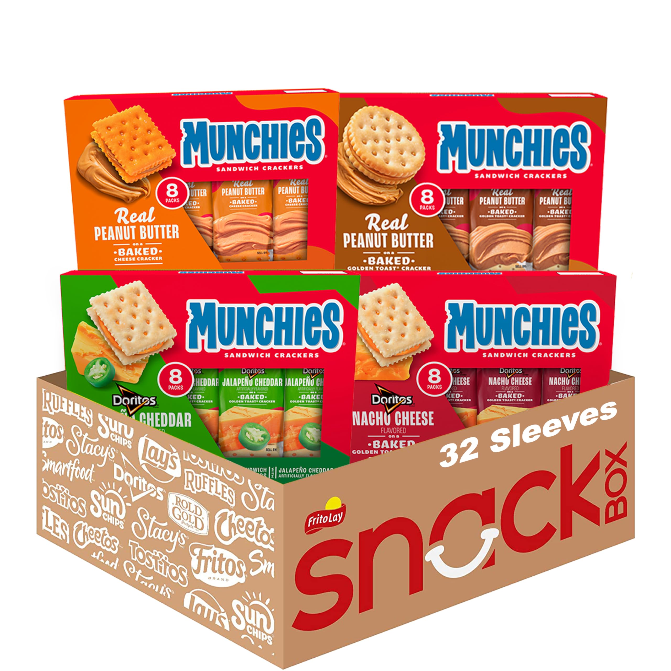 Munchies Baked Sandwich Crackers Variety 32 Sleeves