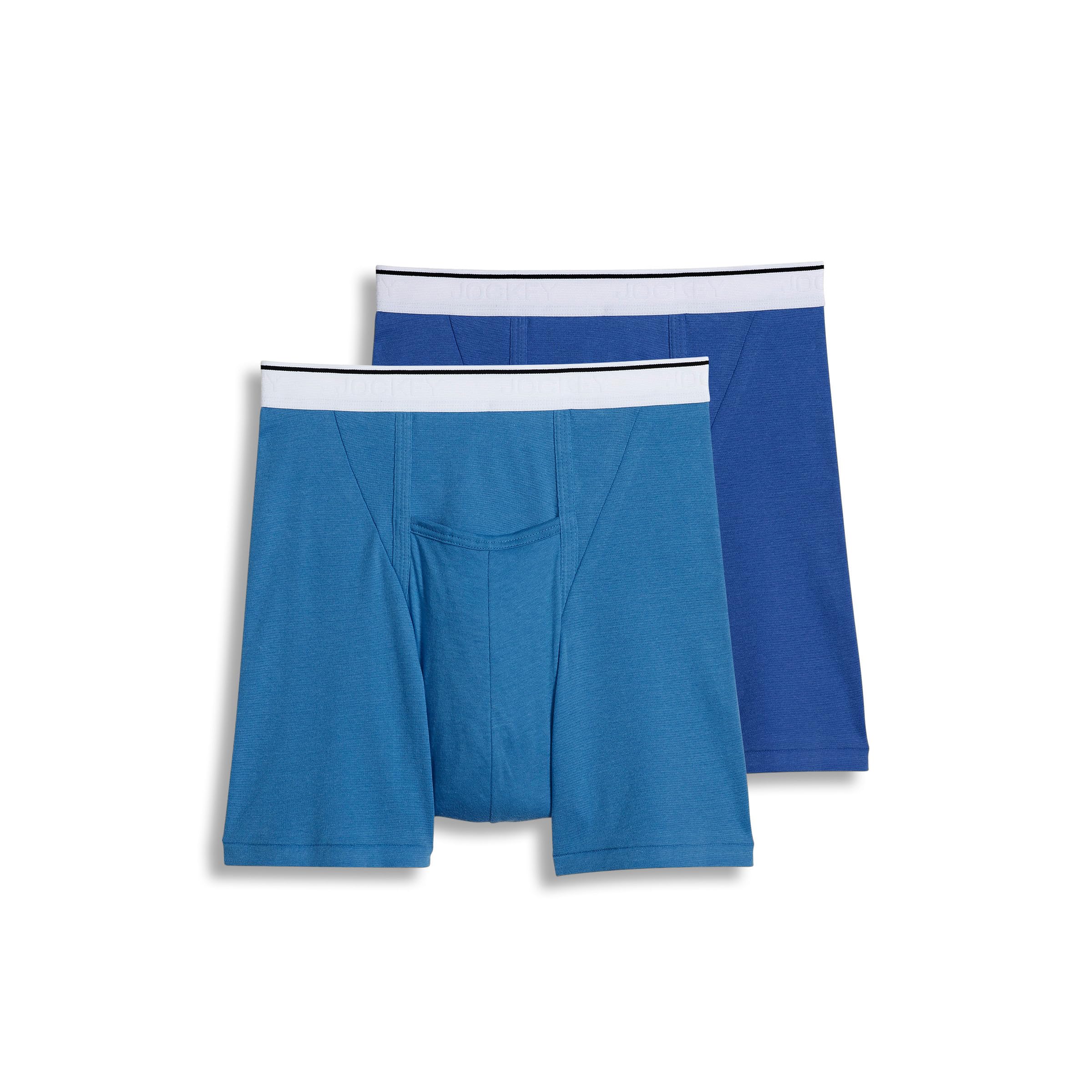 Jockey Menís Pouch Boxer Brief 2-Pack Ocean Blue Large