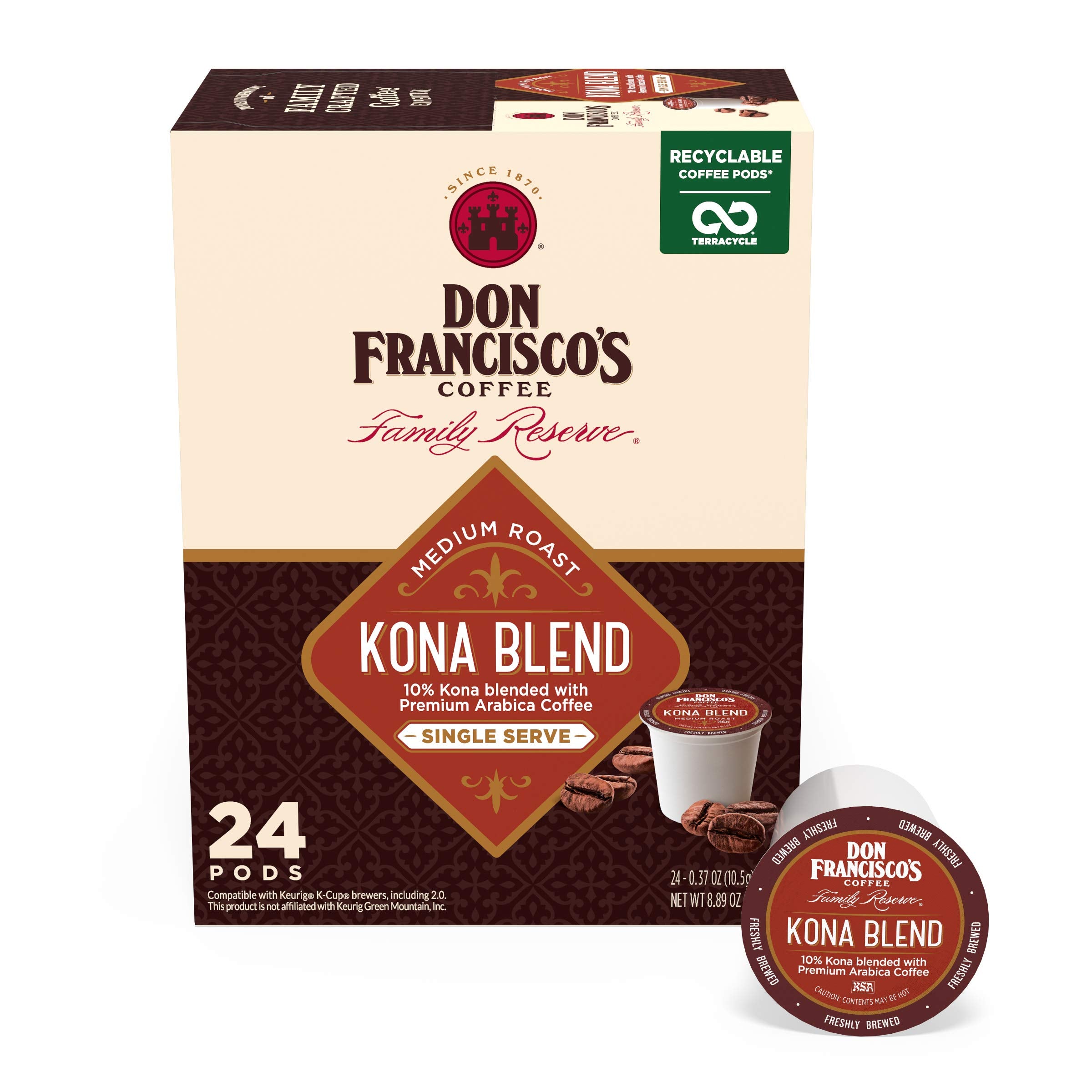Don Francisco's Kona Blend K-Cups 24 Pods