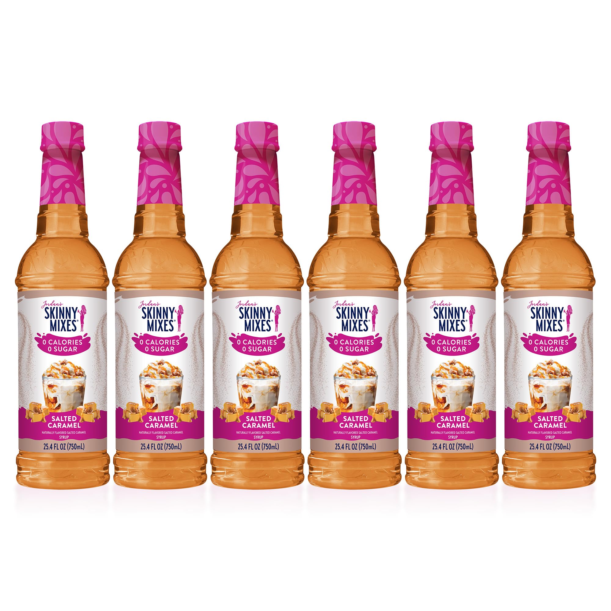 Jordans Skinny Mixes Sugar Free Salted Caramel Syrup 6-Pack