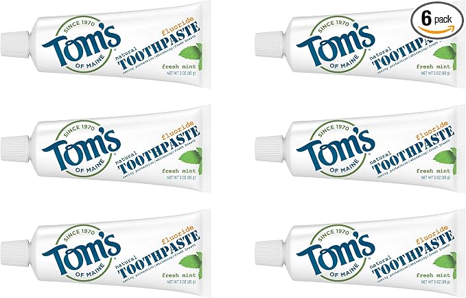 Tom's of Maine Travel Size Anticavity Fresh Mint Toothpaste 3oz
