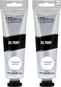U.S. Art Supply Titanium White Oil Paint 3.38oz