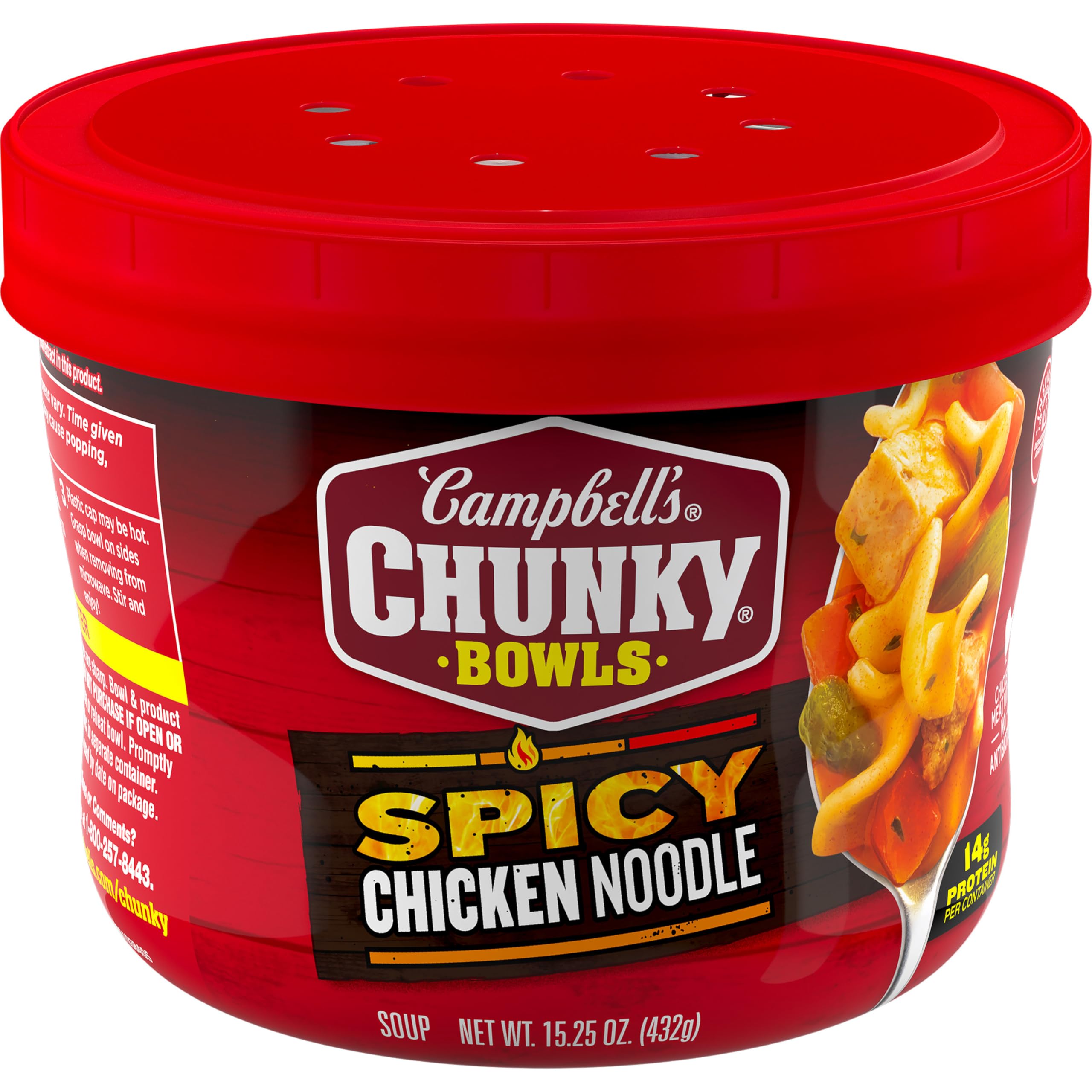 campbell's chunky spicy chicken noodle soup 15.25 oz