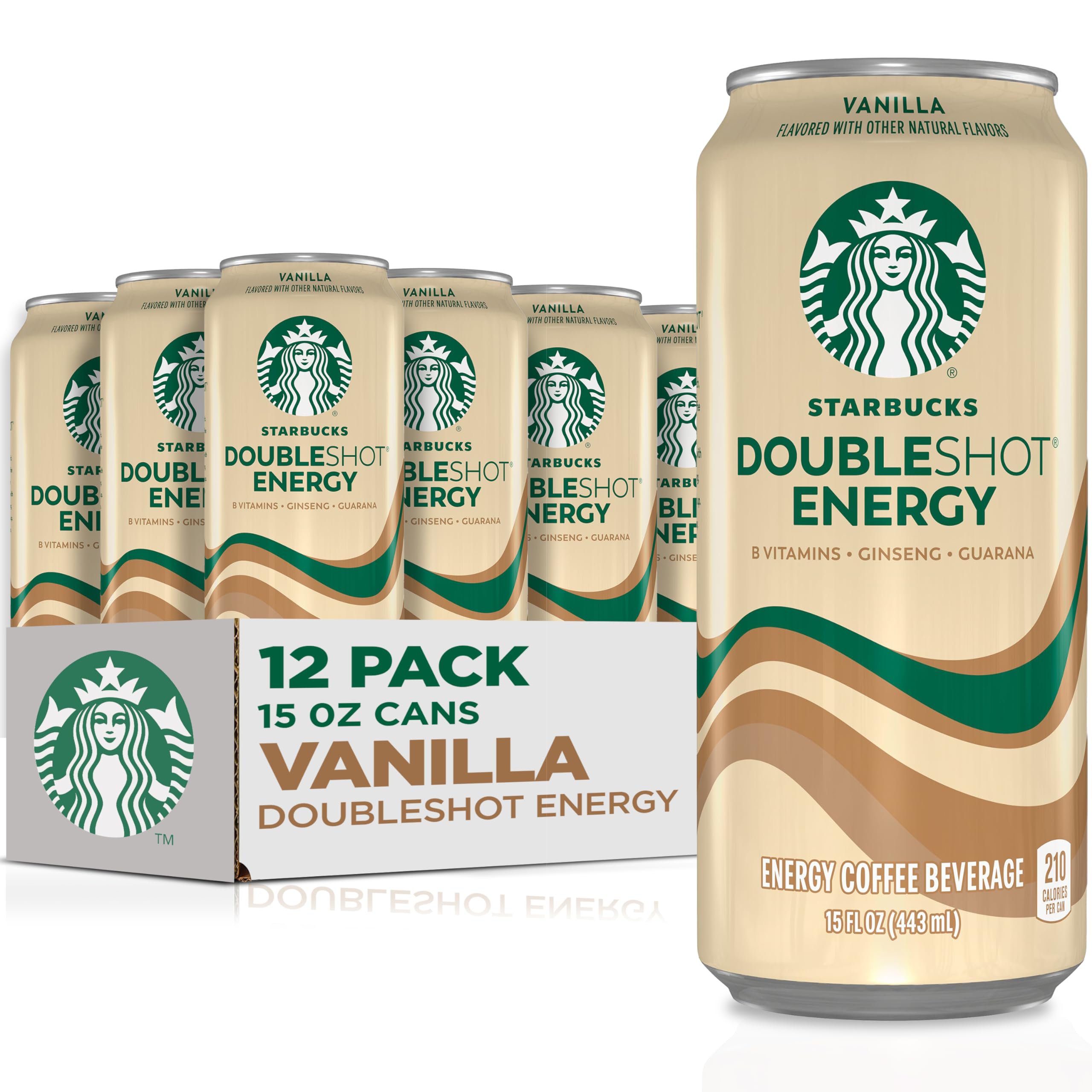 Starbucks Doubleshot Vanilla Energy Coffee 15oz 12 Pack
