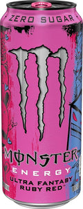 Monster Energy Ultra Fantasy Ruby Red, Sugar Free Energy Drink, 16 Ounce