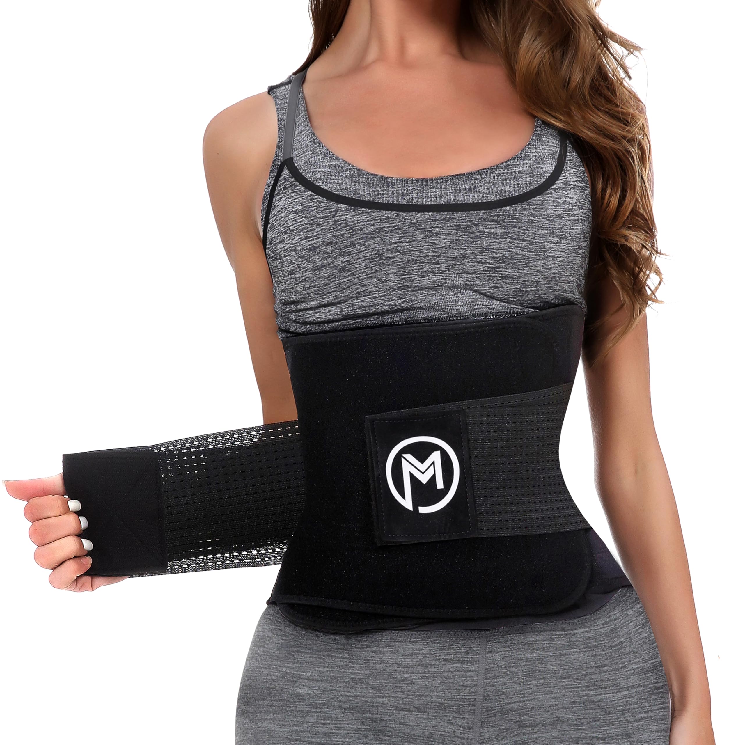 MERMAIDS MYSTERY Waist Trimmer Sweat Belt Black M
