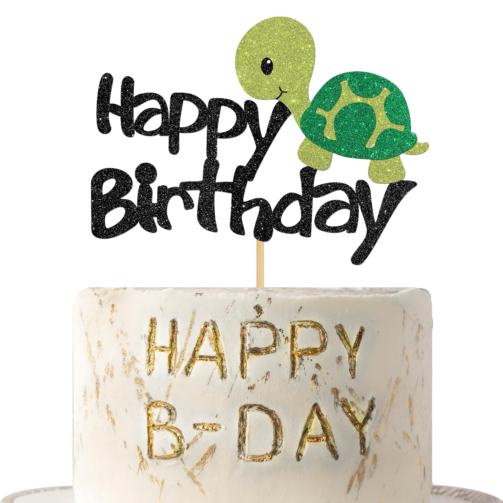 Turtle Sea Ocean Happy Birthday Cake Topper