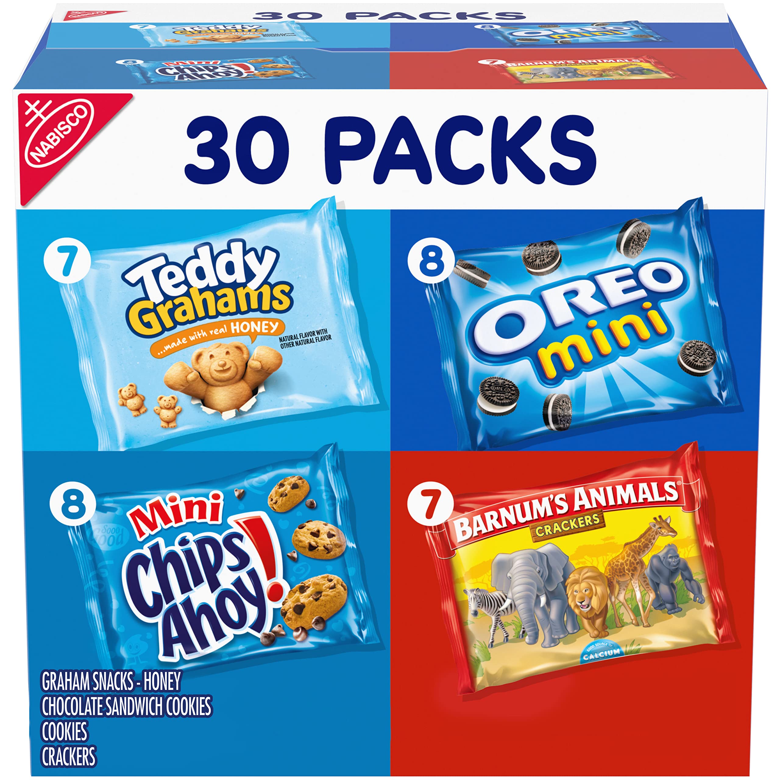 Nabisco Team Favorites Snack Packs 30 Count