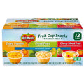 Del Monte Fruit Cup Snacks Variety Pack with No Added Sugar, 4 oz Cups (12 Pack) Diced Peaches, Diced Pears, Cherry Mixed Fruit
