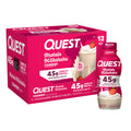 Quest Nutrition Strawberry Protein Shake, 45g Protein, 2g Sugar, 4g Net Carbs, Ready to Drink, Gluten Free