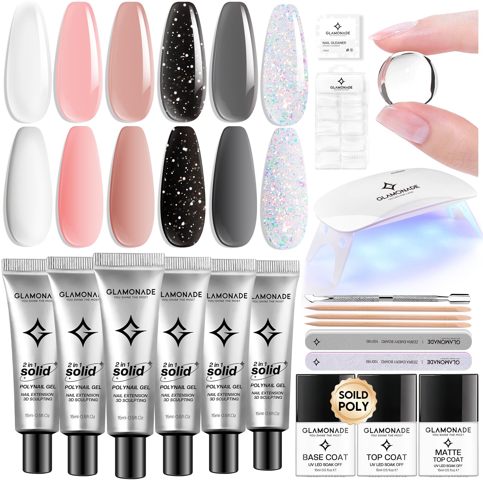 Poly Gel Nail Extension Starter Kit