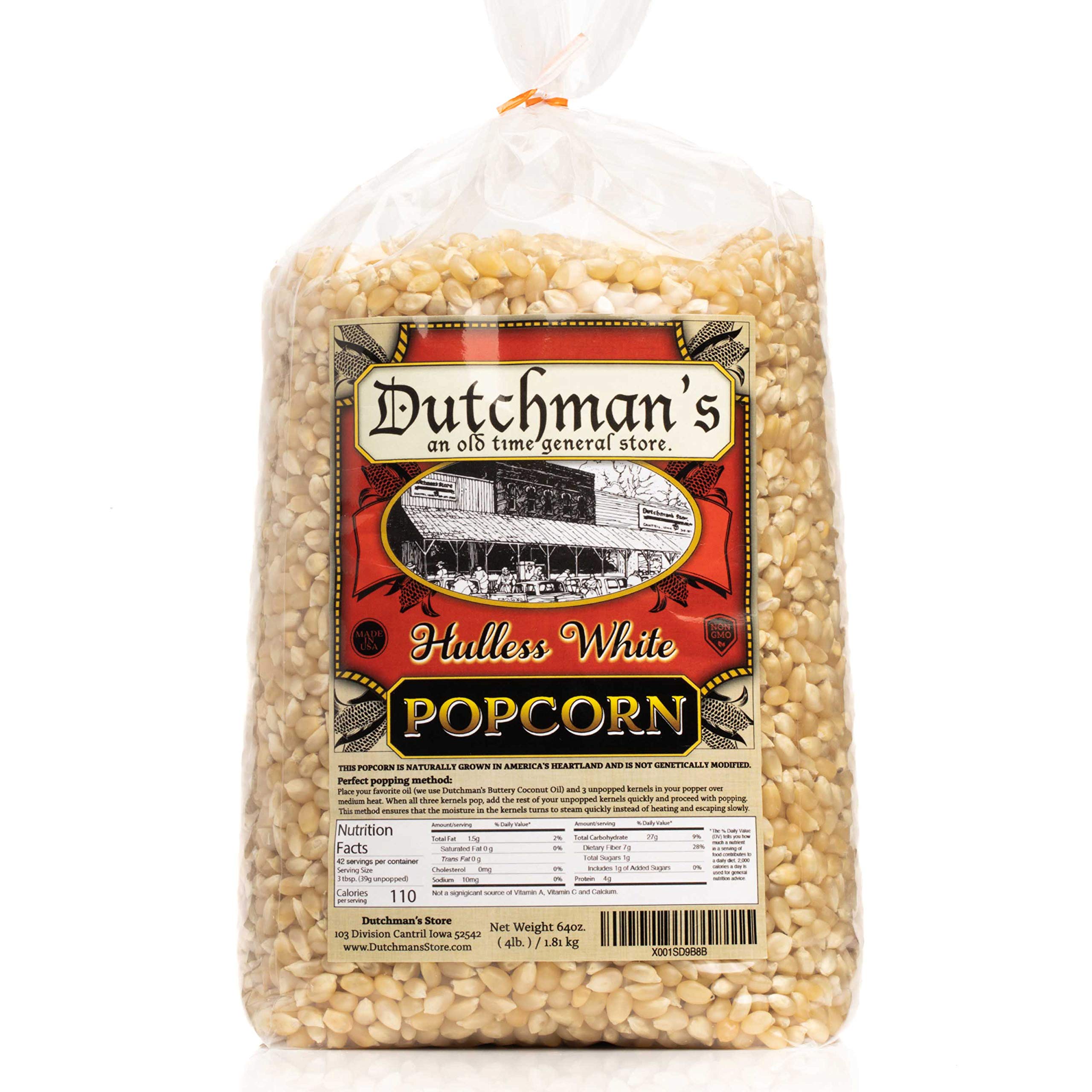 Dutchman's White Popcorn Kernels 4lb