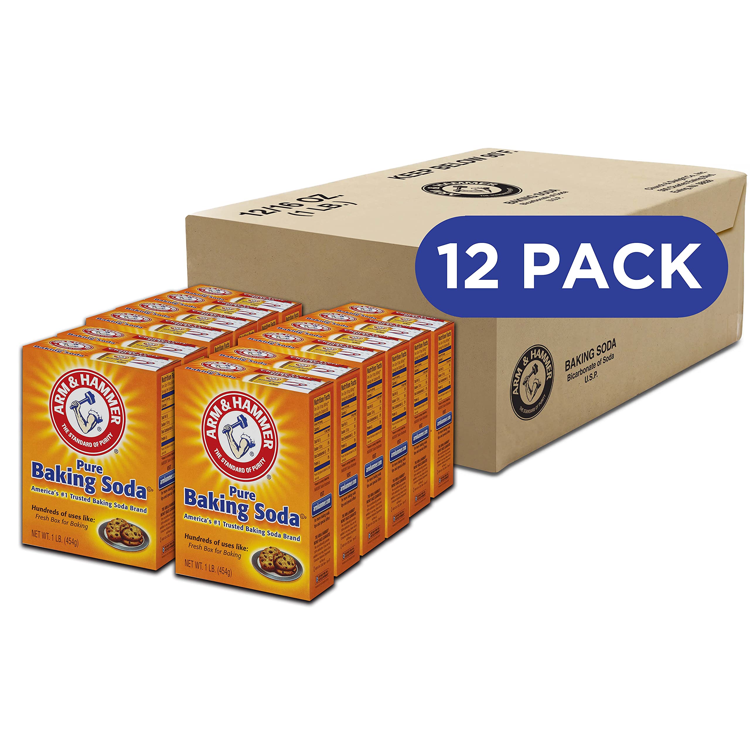 Arm & Hammer Baking Soda 1lb 12 Pack