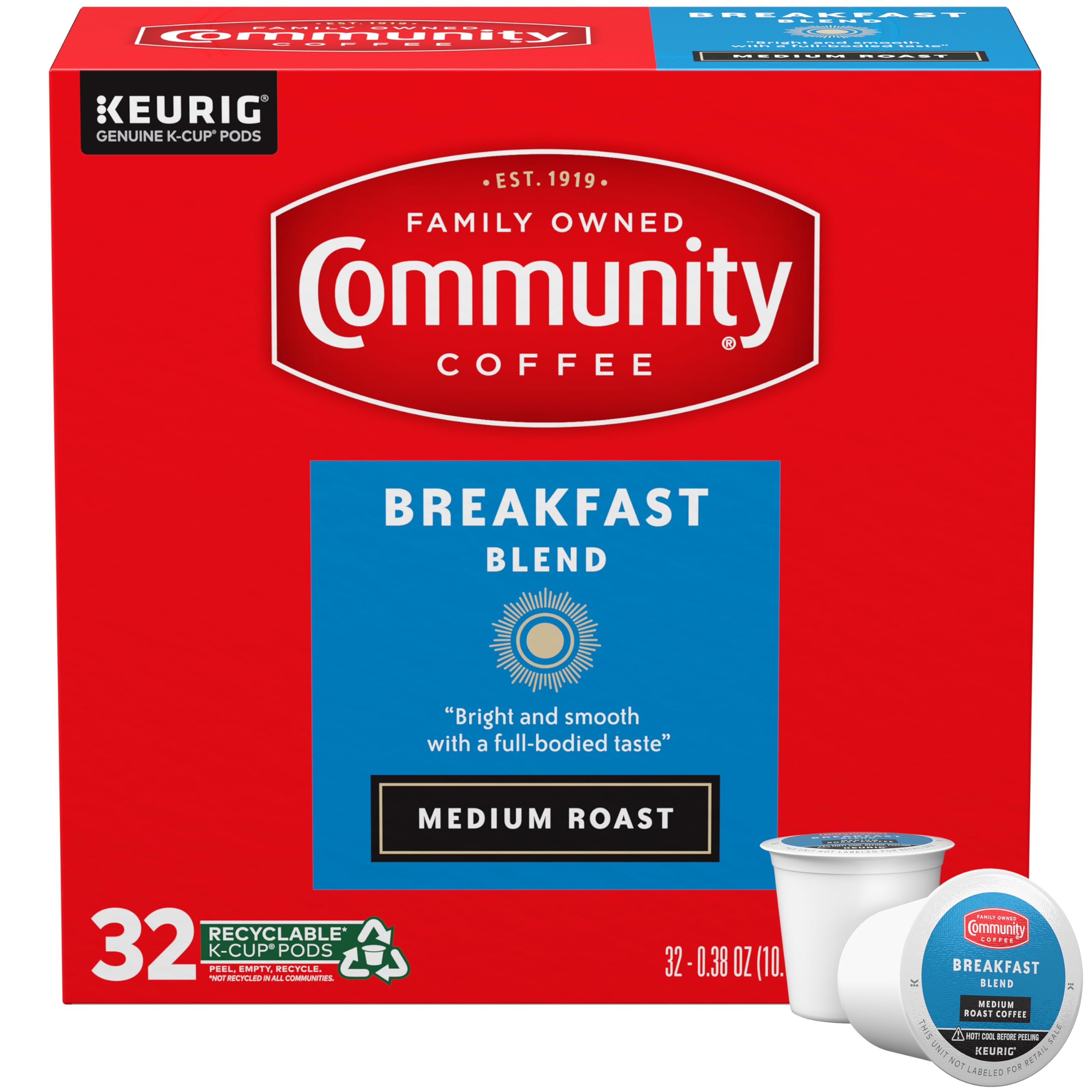 Community Coffee Breakfast Blend K-Cups 32-Count