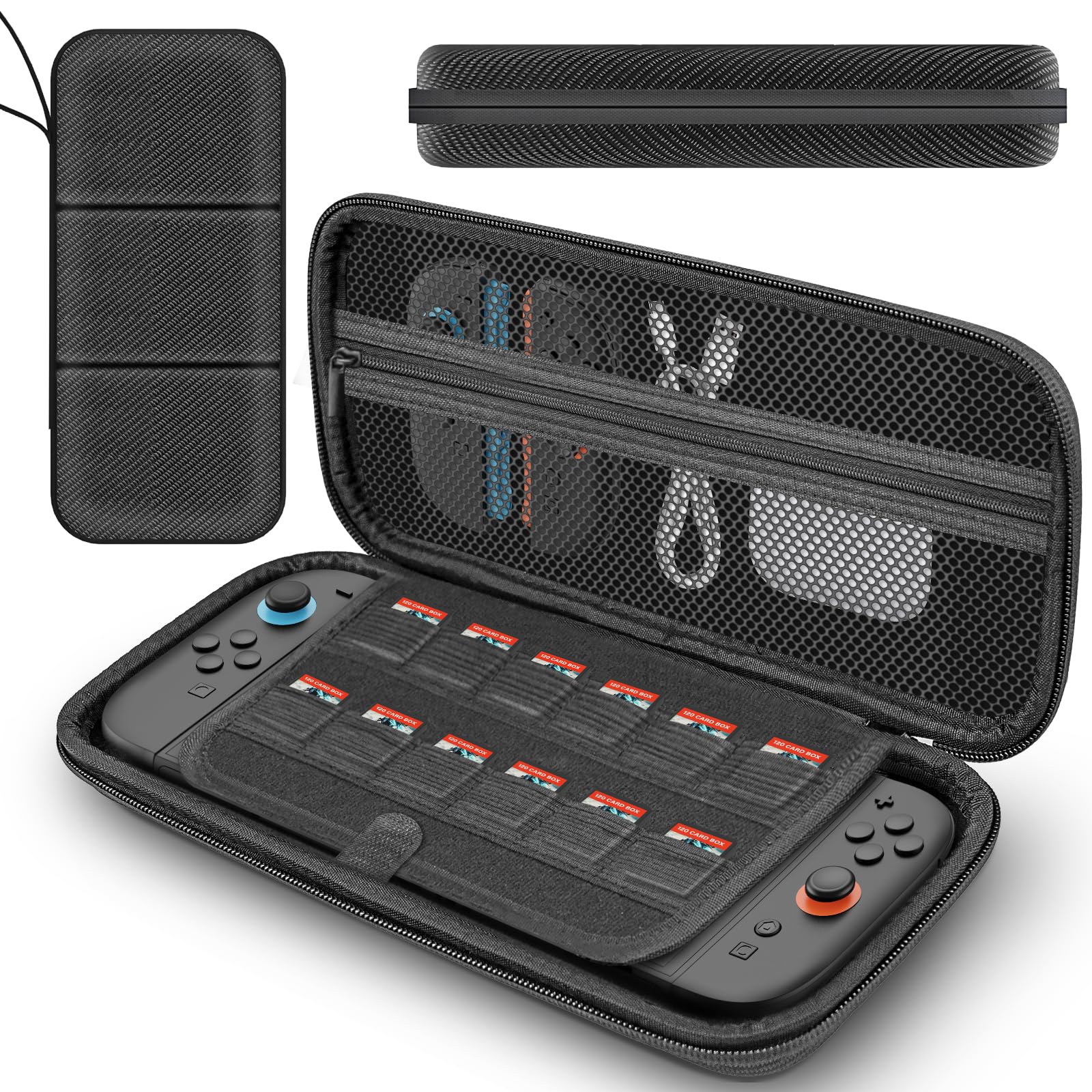 QuoLumPIA Nintendo Switch 2 Carrying Case Black 7.9 Inch