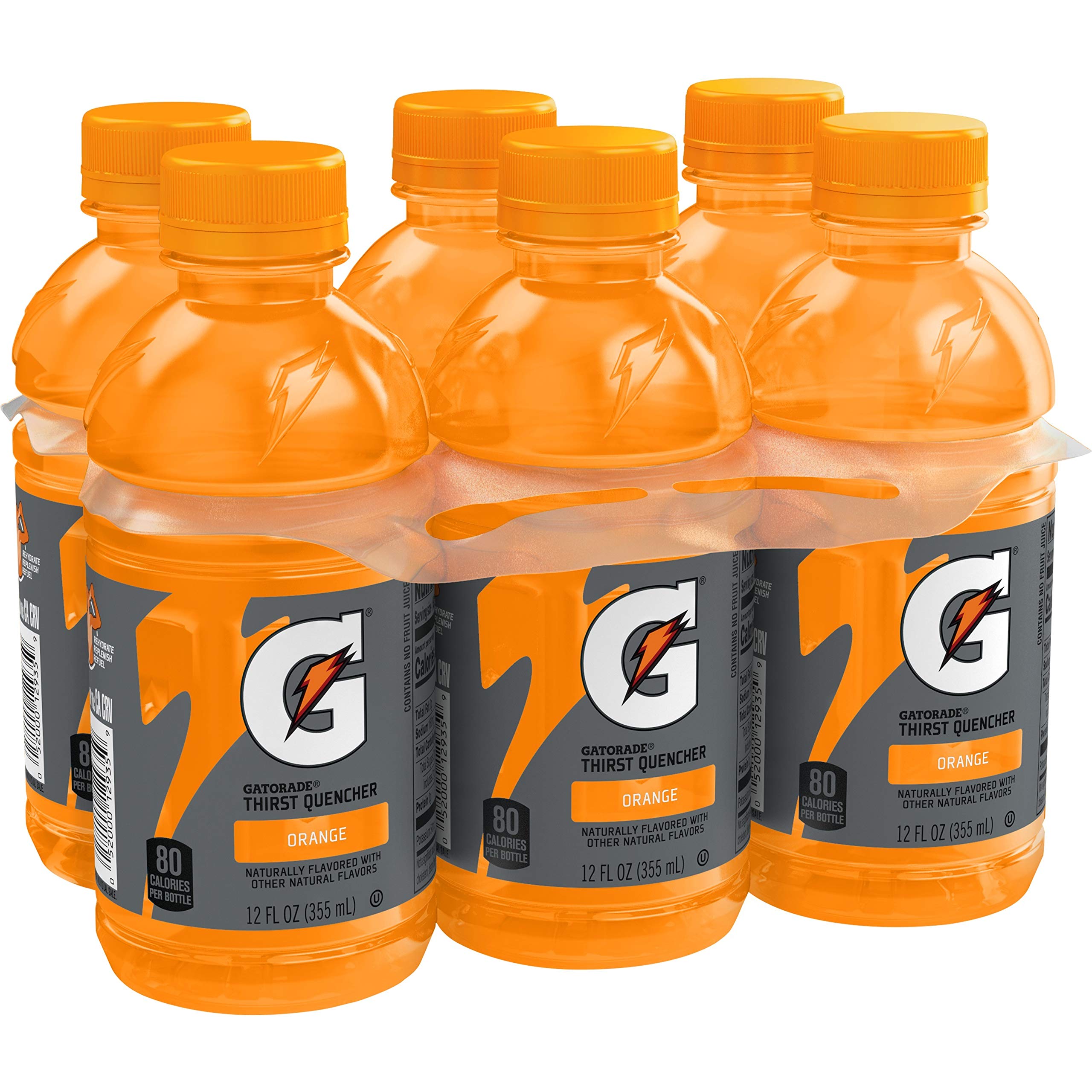 Gatorade Orange Thirst Quencher, 12 Fl Oz Bottles, 6 Pack