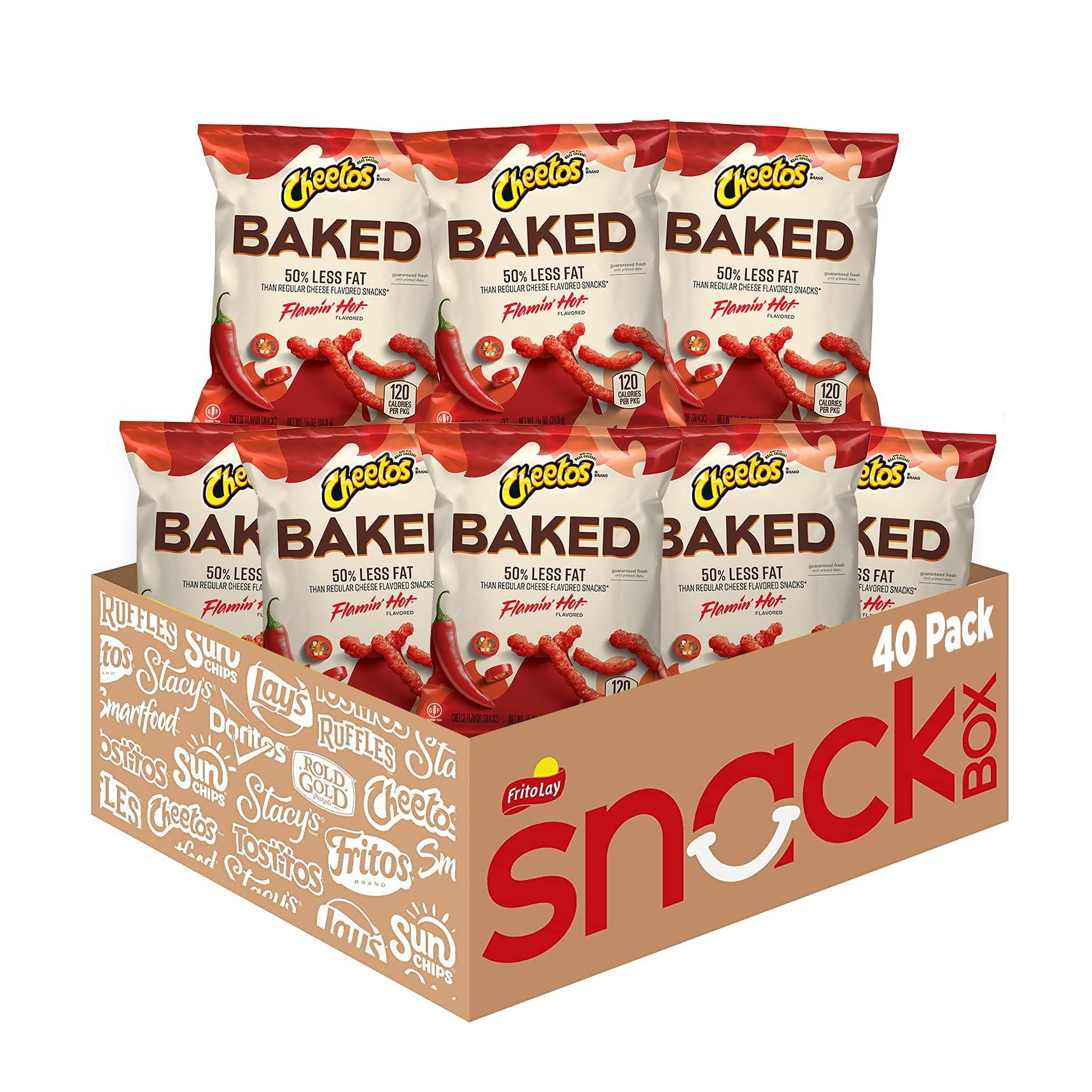 Cheetos Crunchy Flamin' Hot Baked 0.87oz 40-Pack